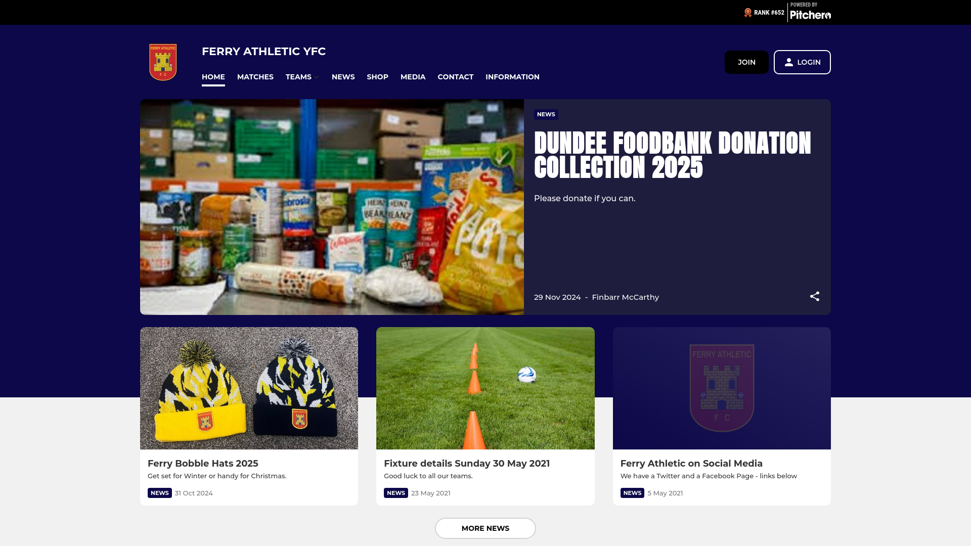 Website screenshot