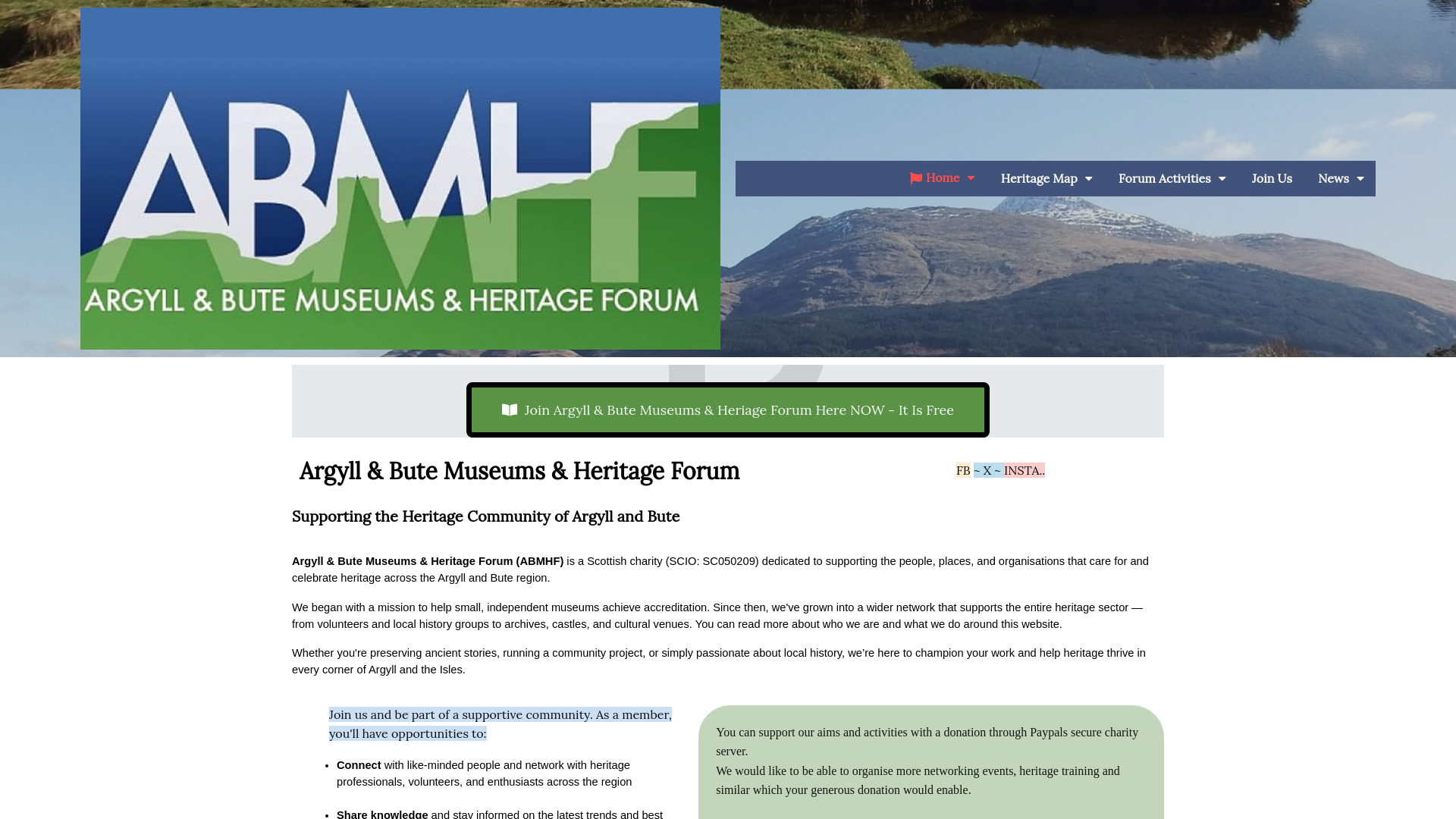 Website screenshot