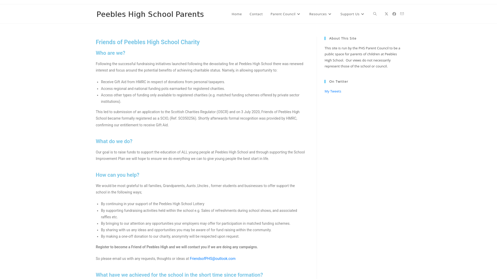 Website screenshot