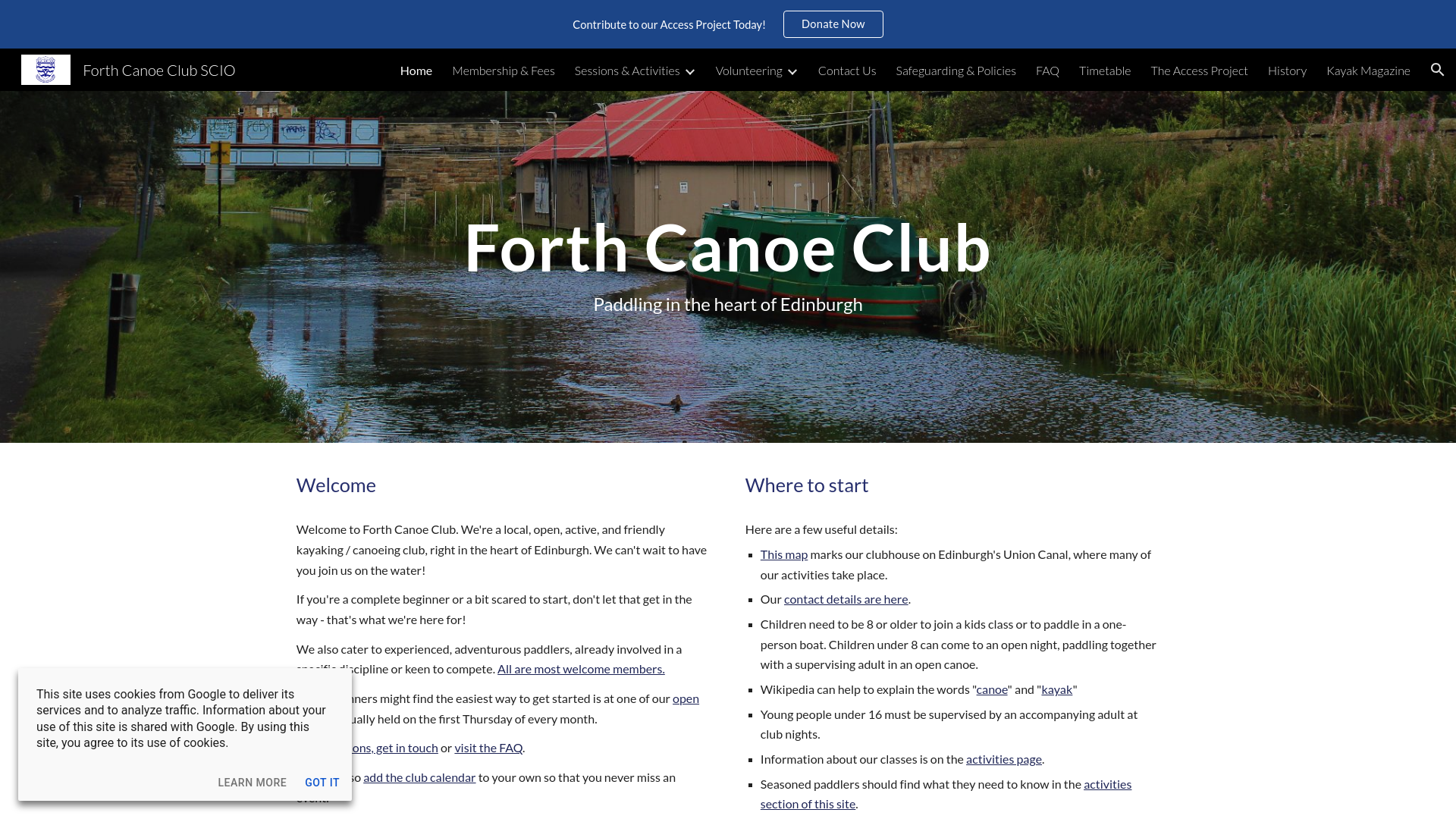 Website screenshot