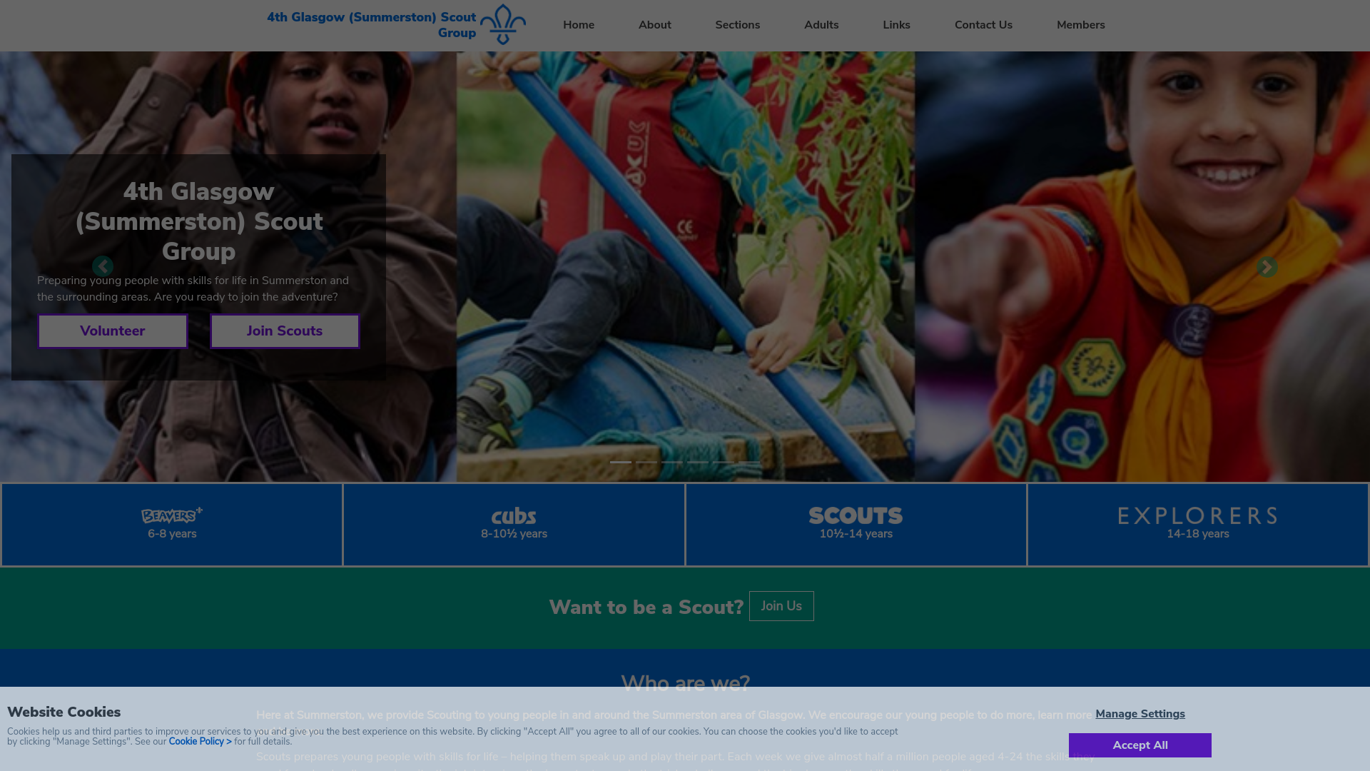 Website screenshot