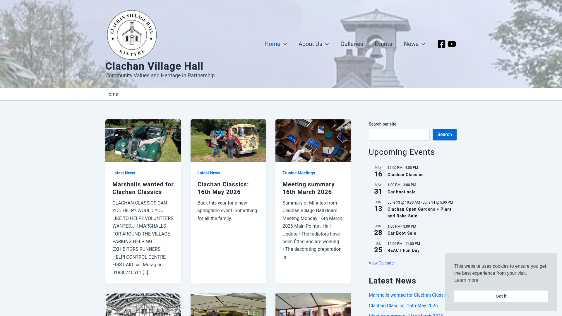 Website screenshot