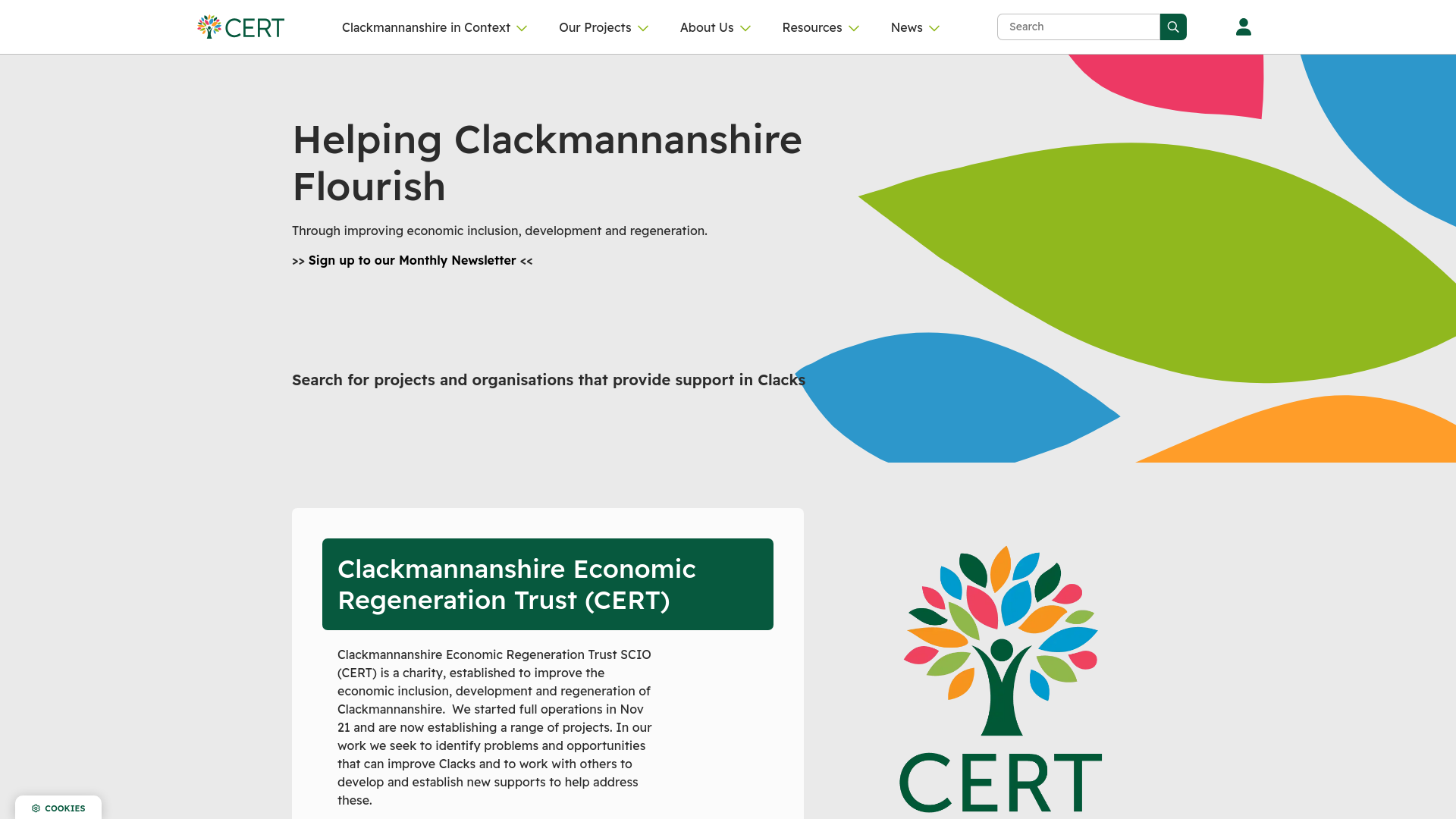 Website screenshot