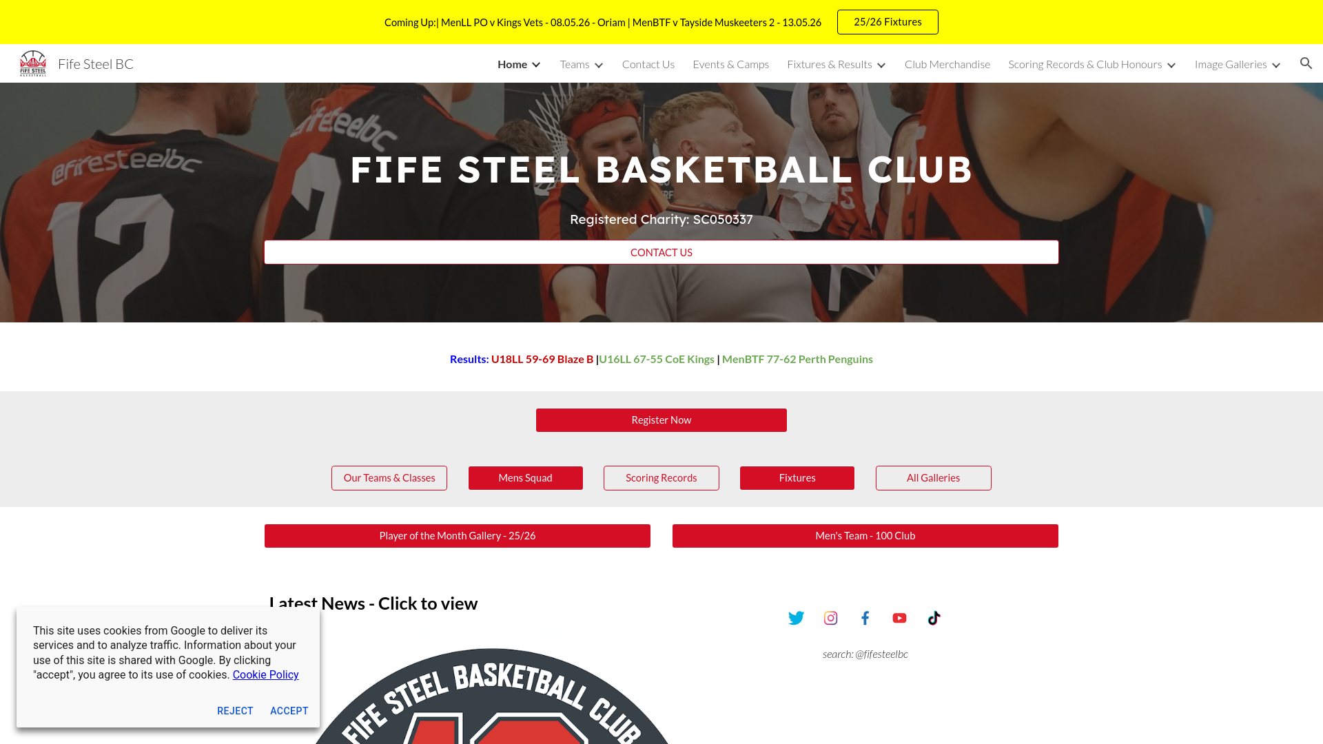Website screenshot
