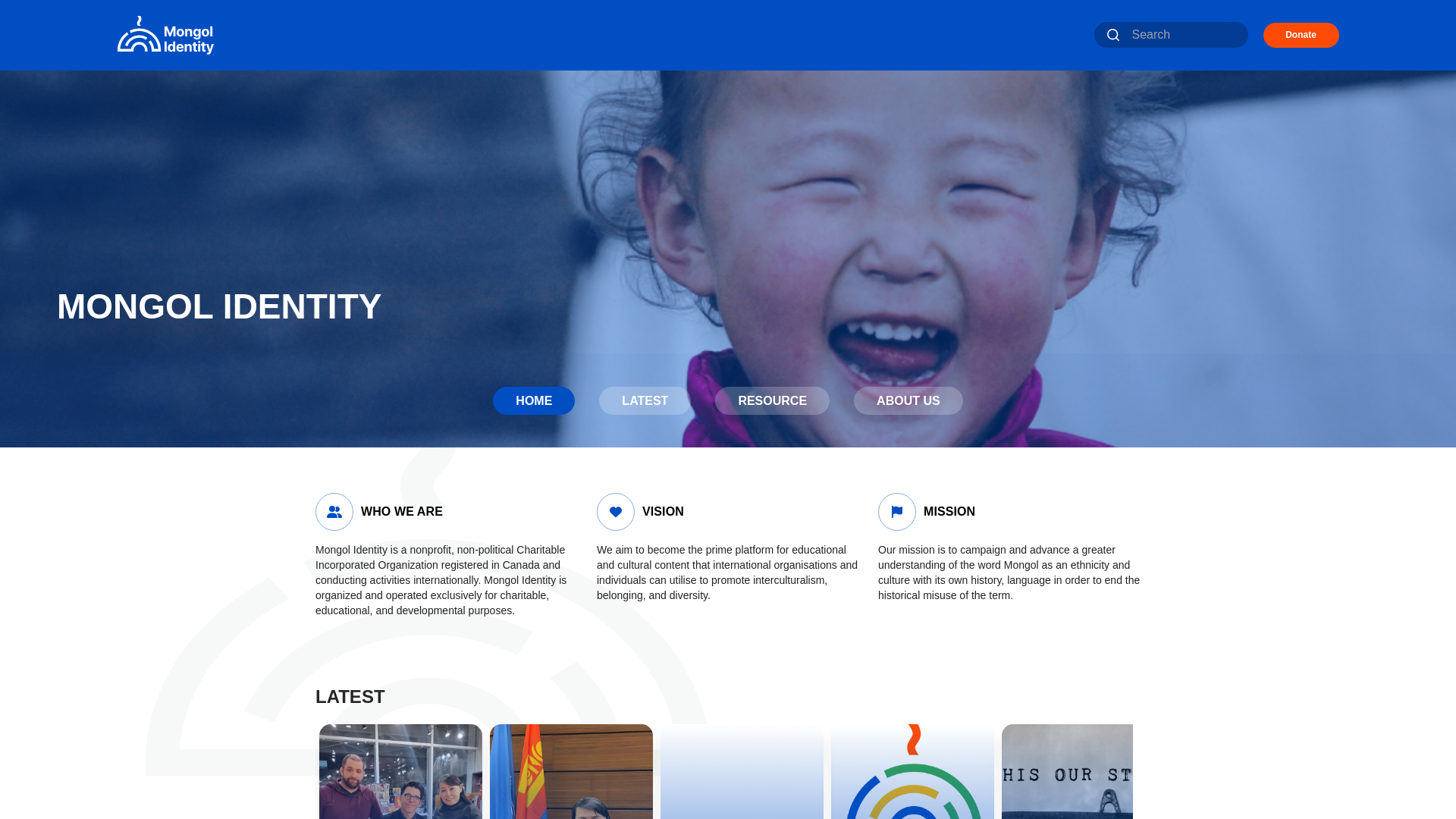Website screenshot