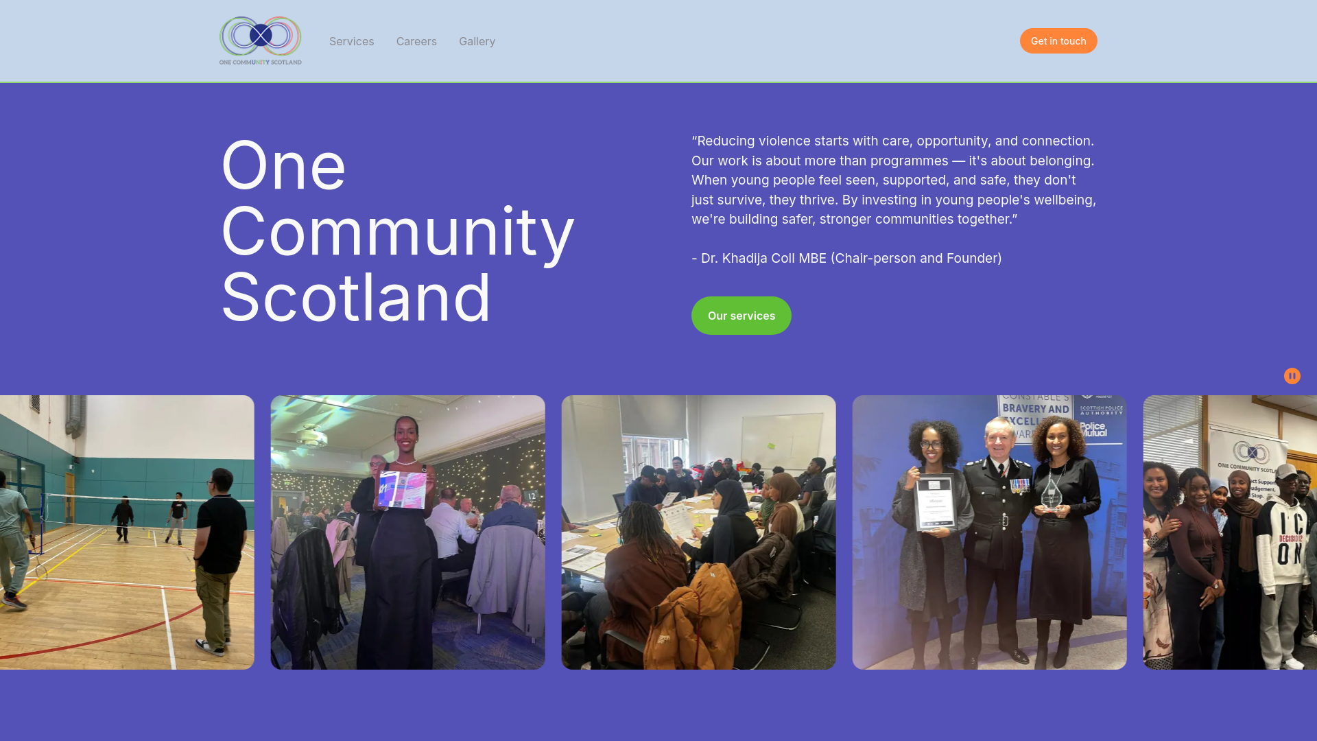 Website screenshot