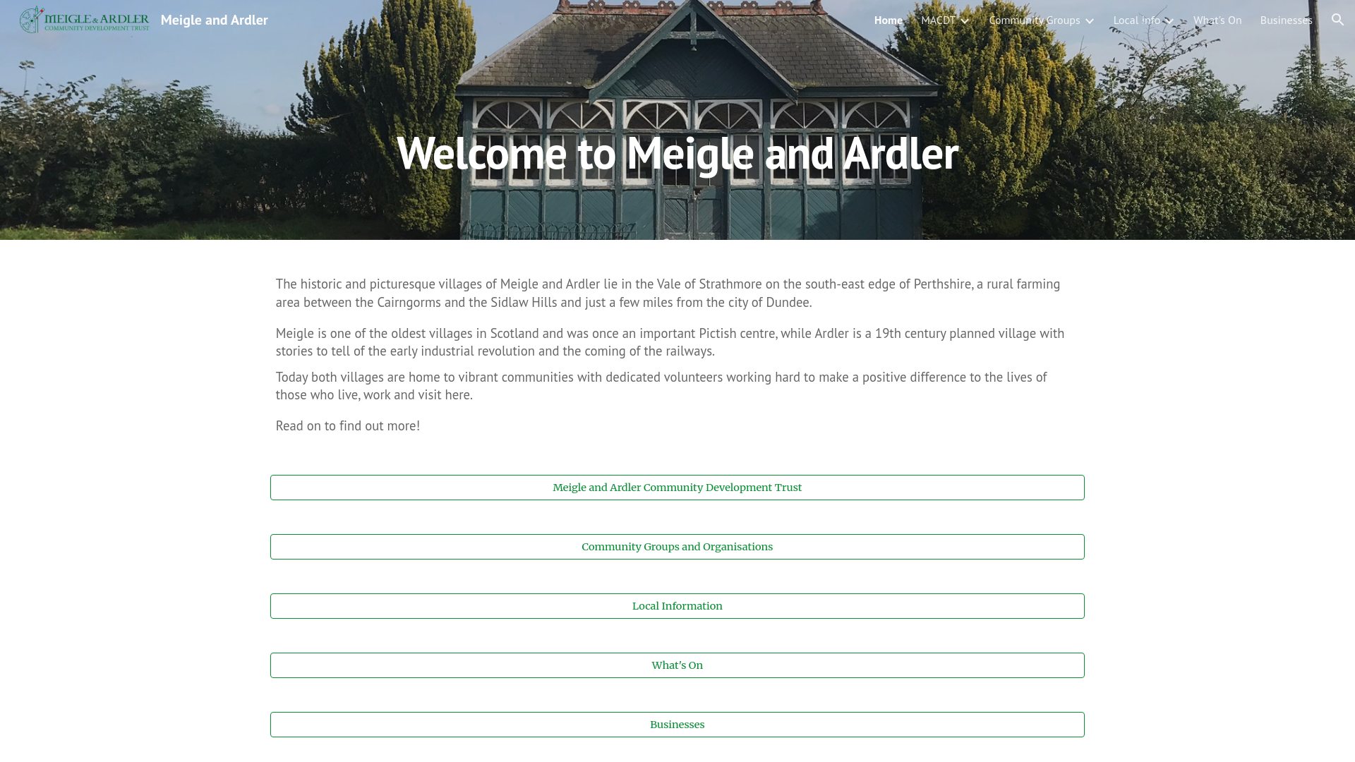 Website screenshot