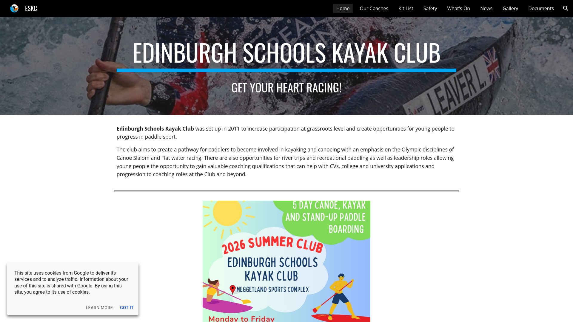 Website screenshot