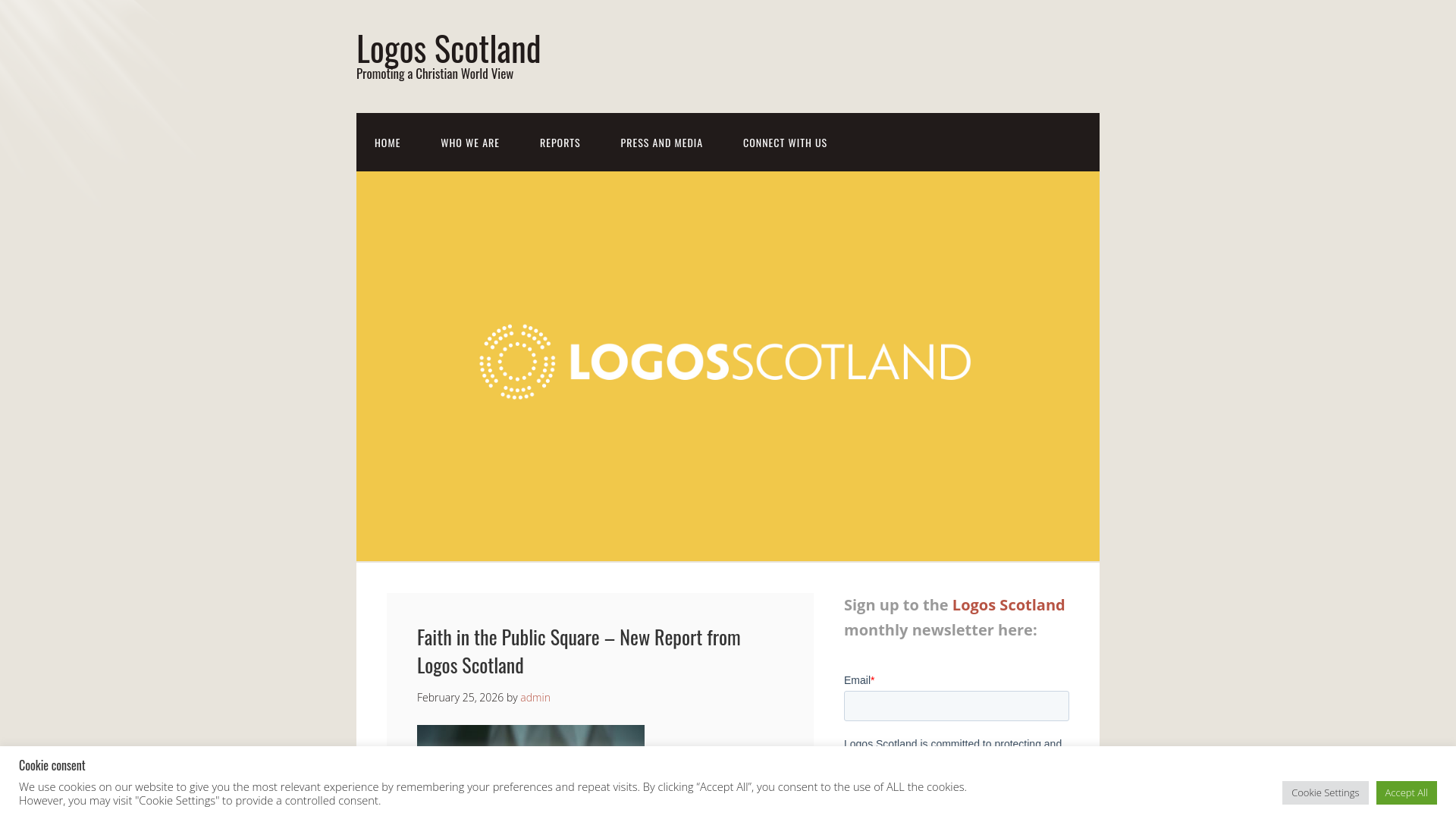 Website screenshot