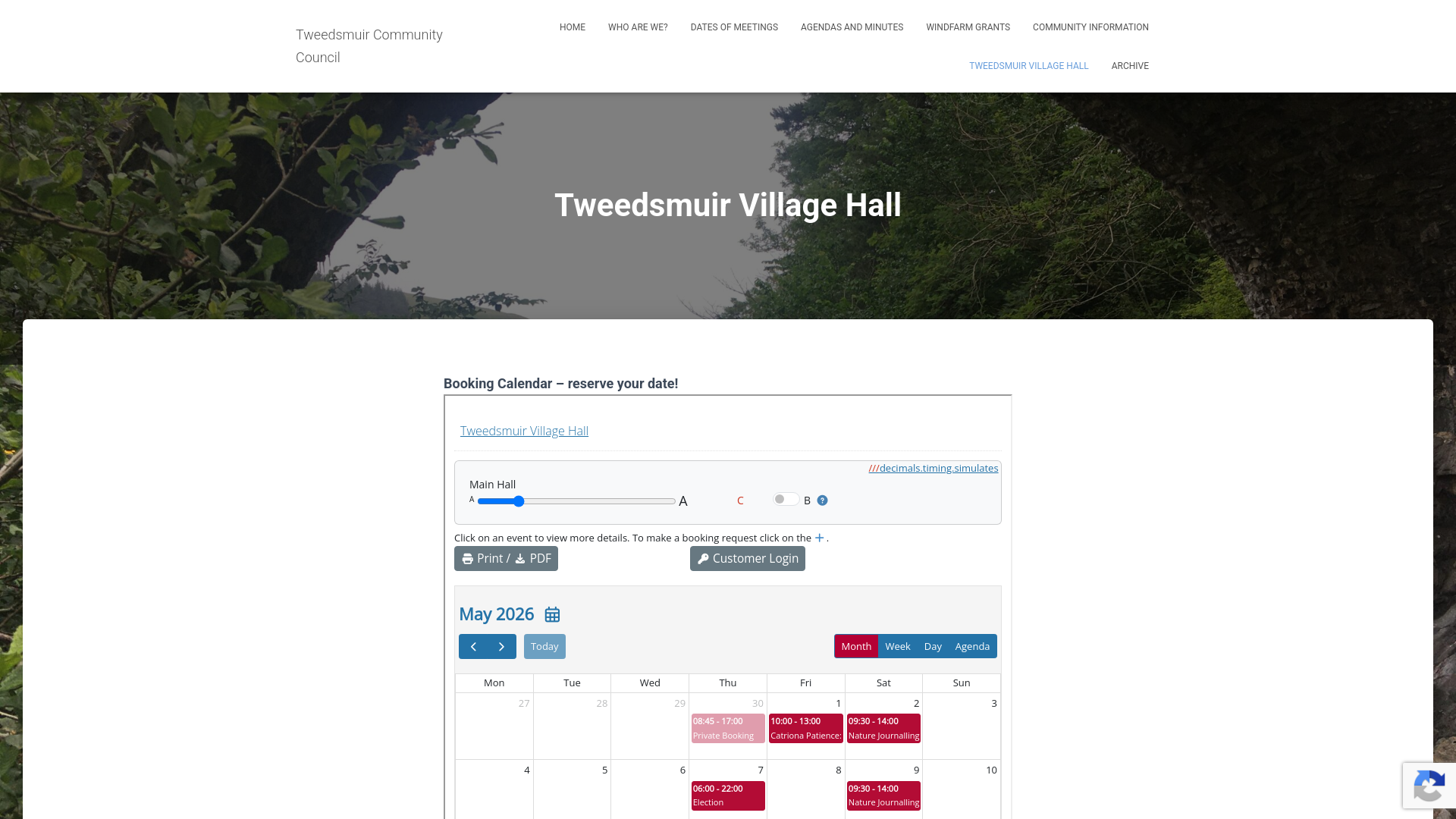 Website screenshot