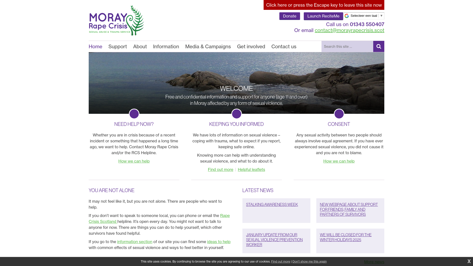 Website screenshot
