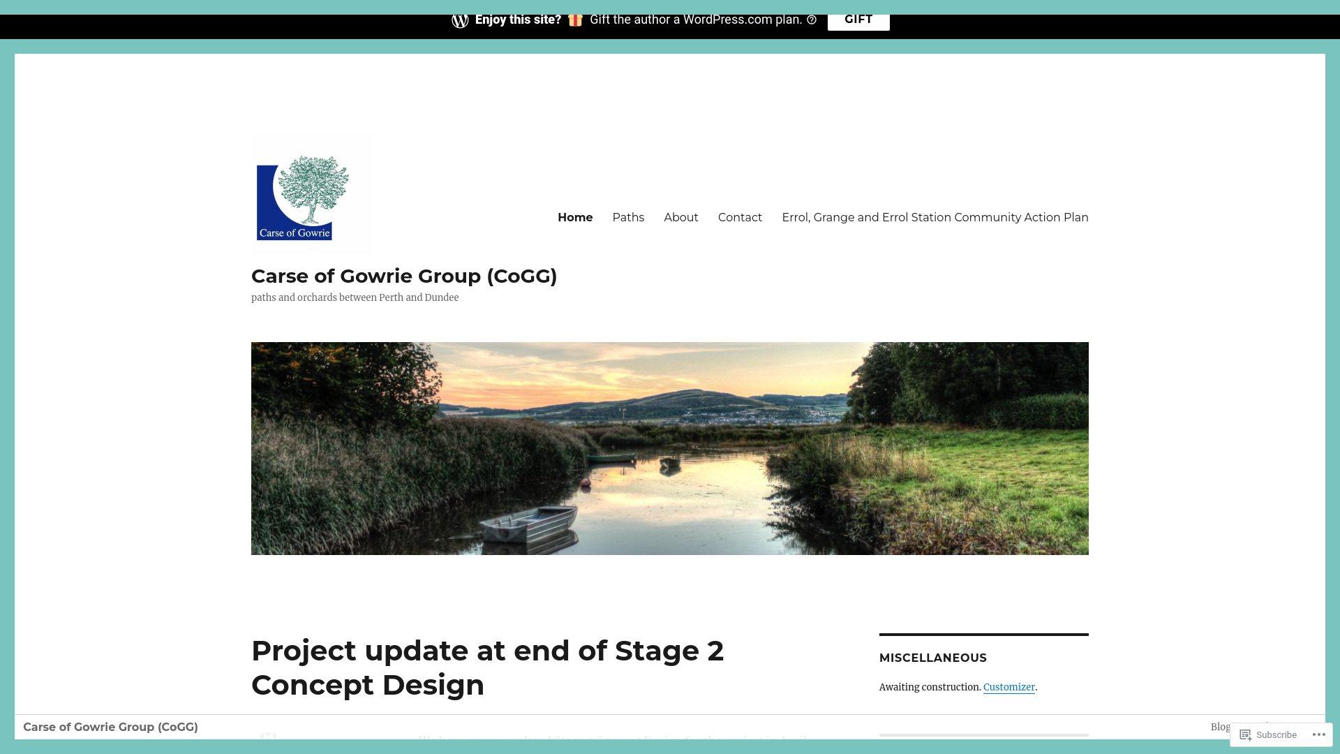 Website screenshot