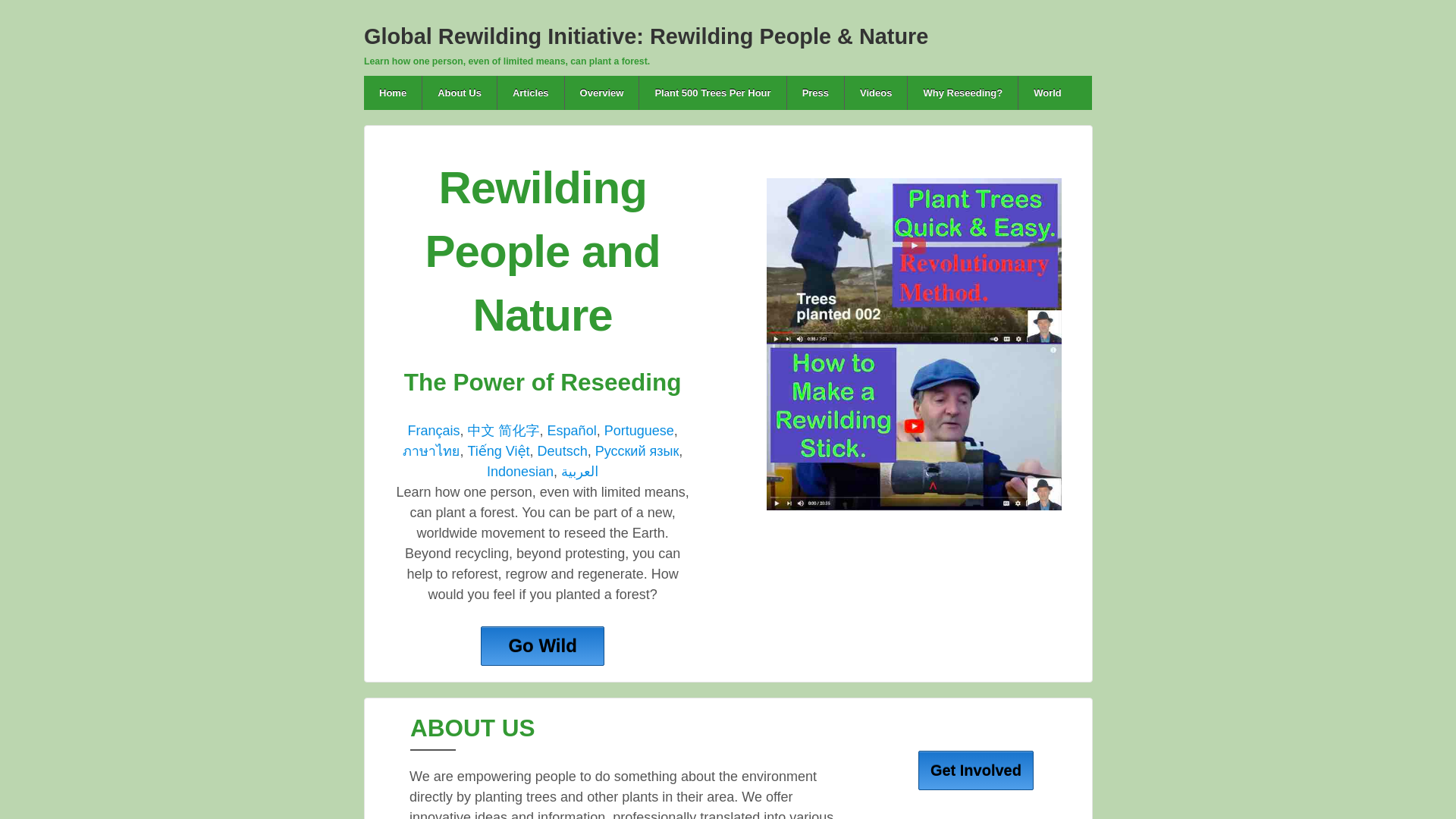 Website screenshot