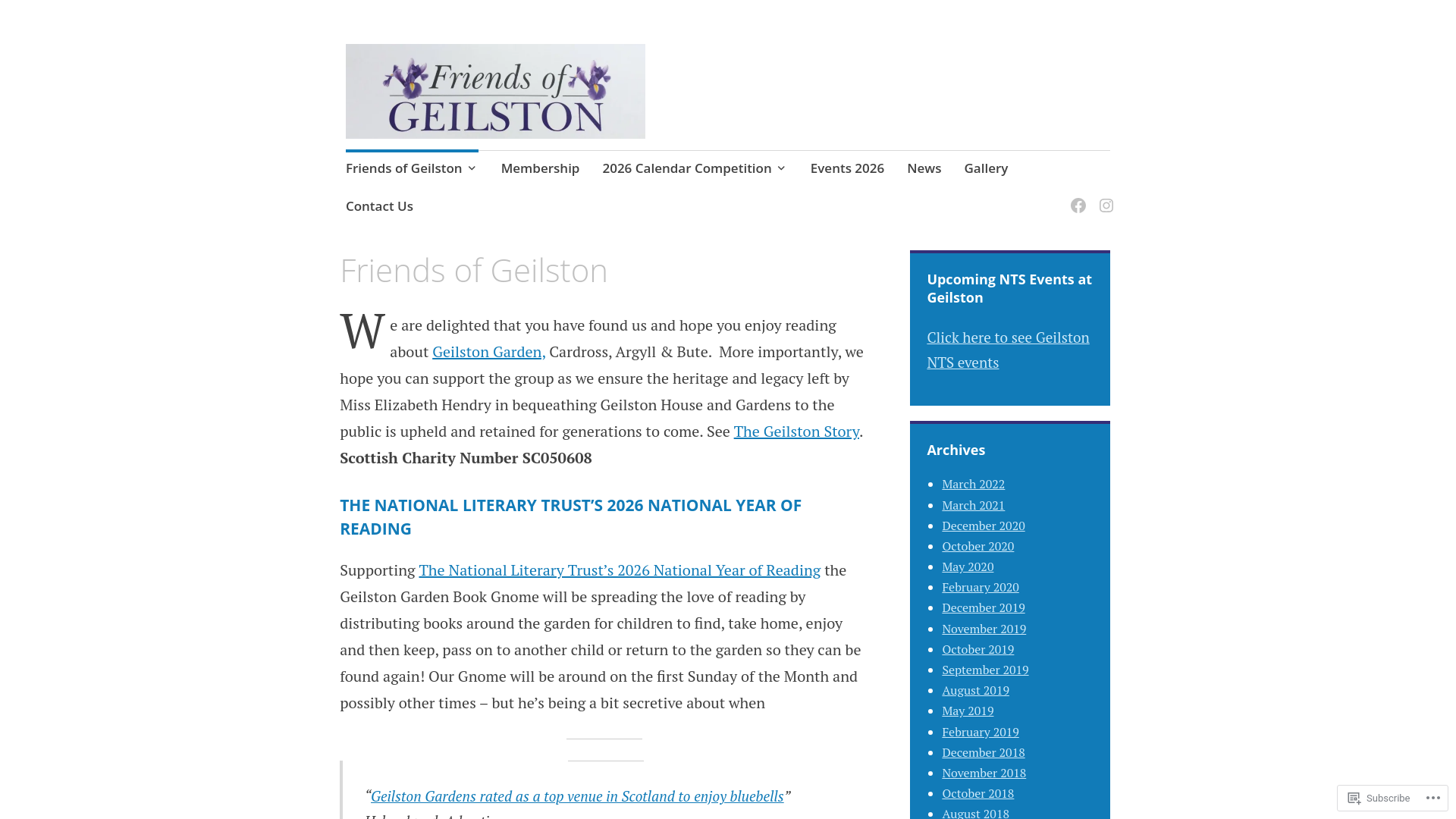 Website screenshot