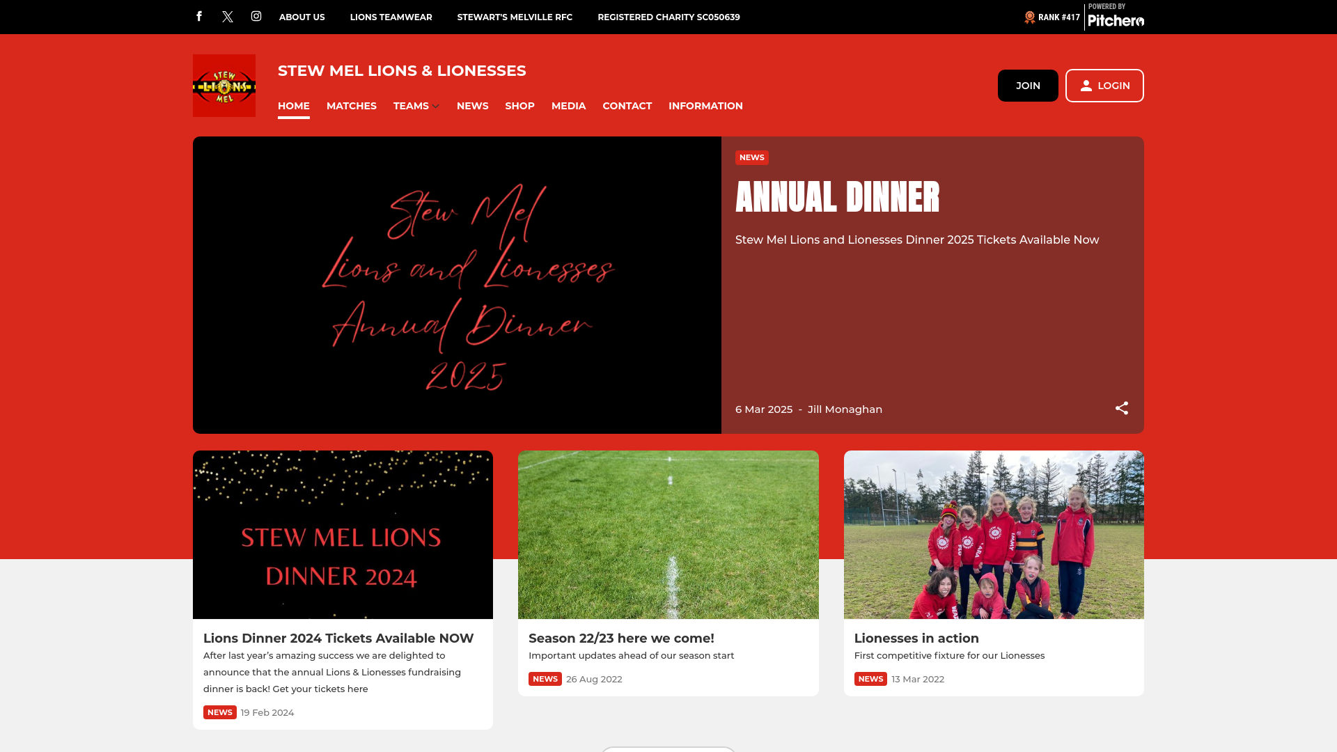 Website screenshot