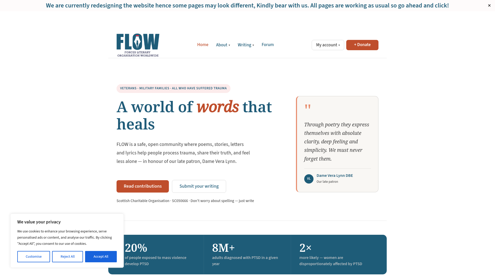 Website screenshot