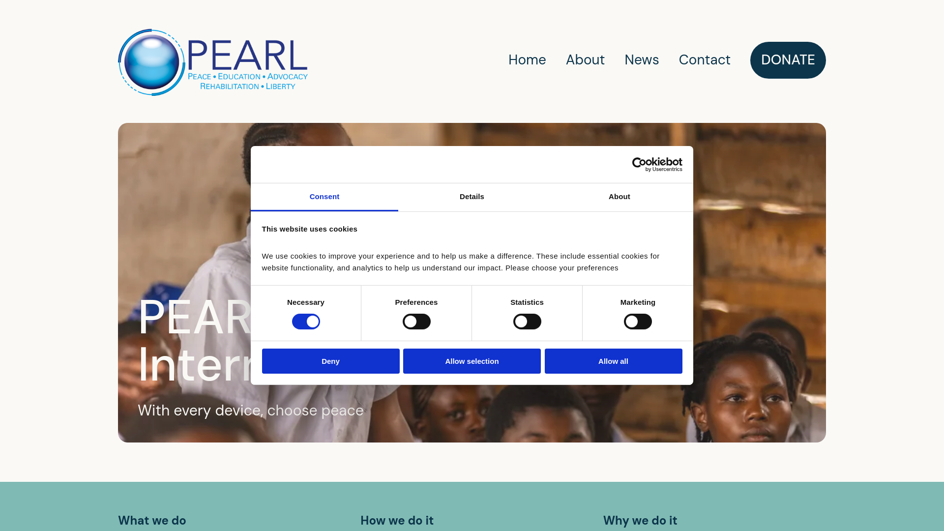 Website screenshot