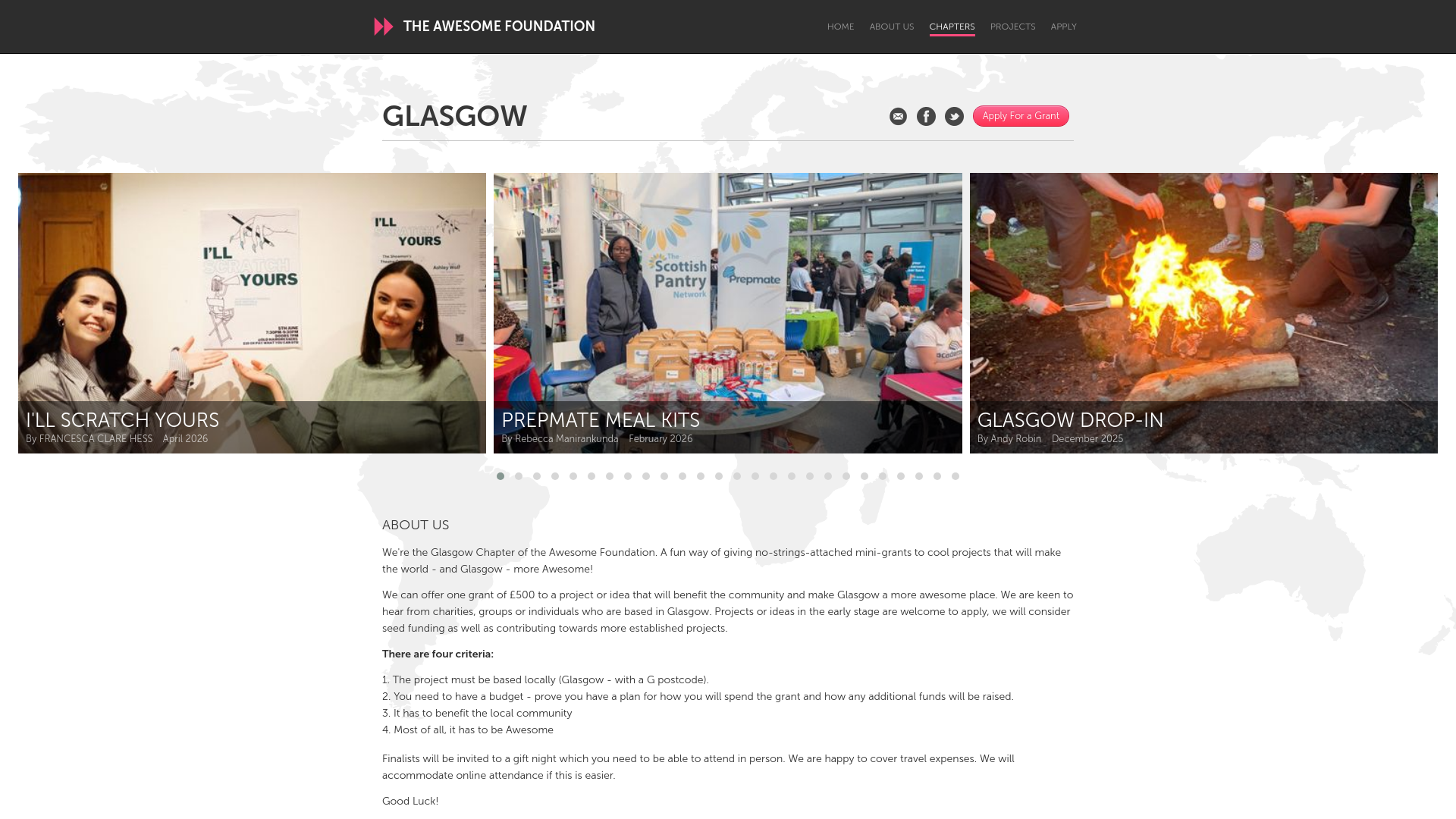 Website screenshot