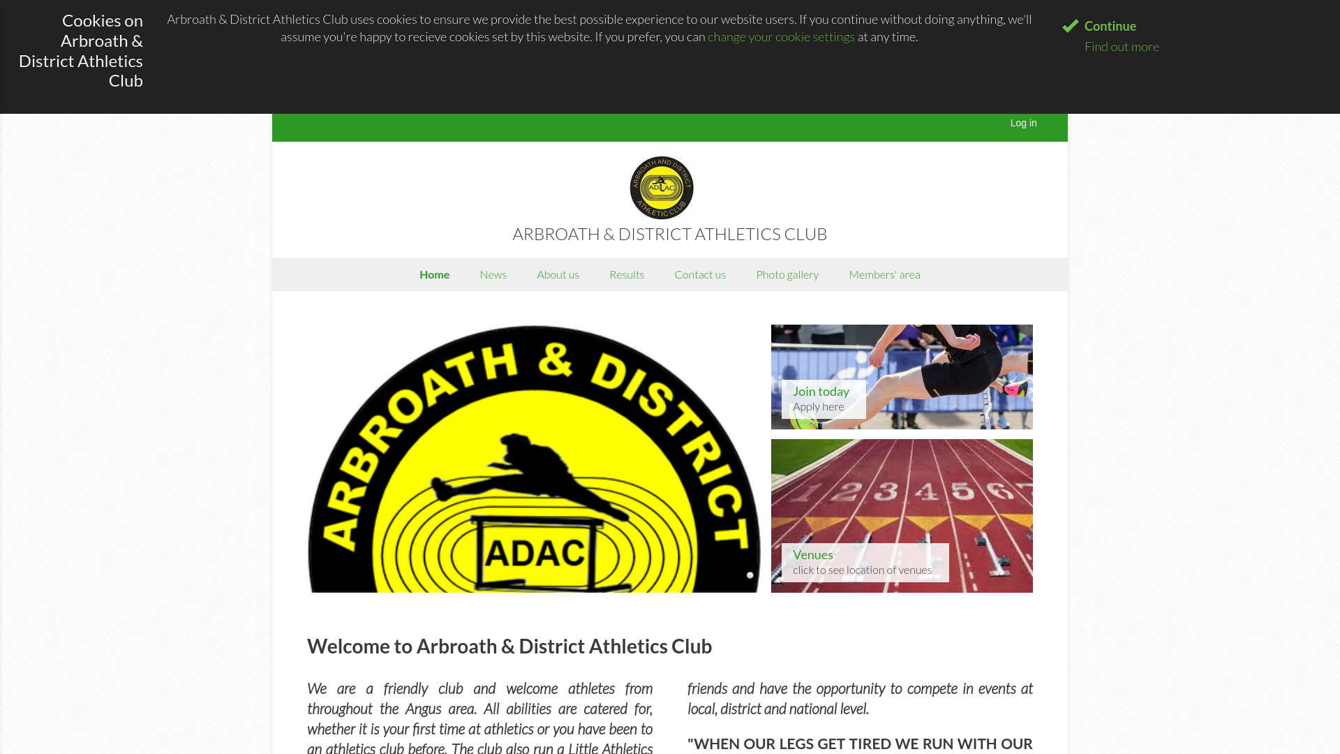 Website screenshot