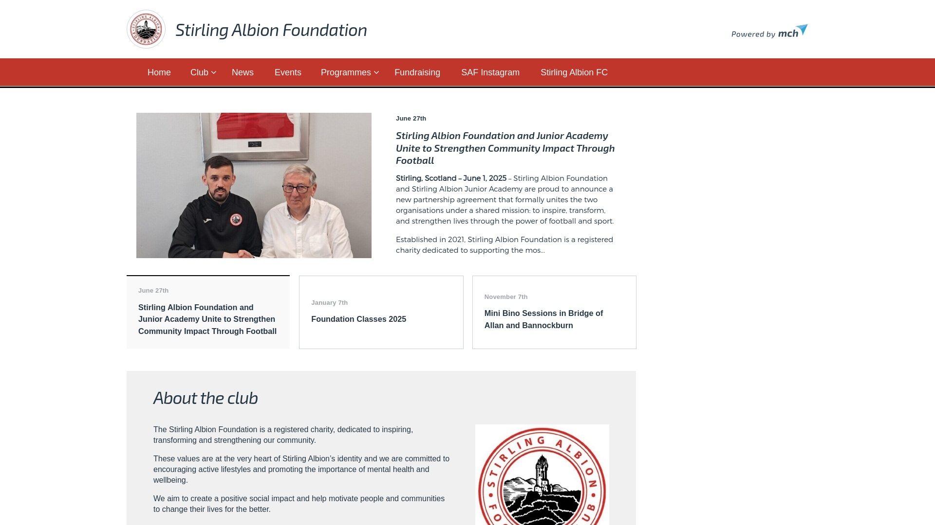 Website screenshot
