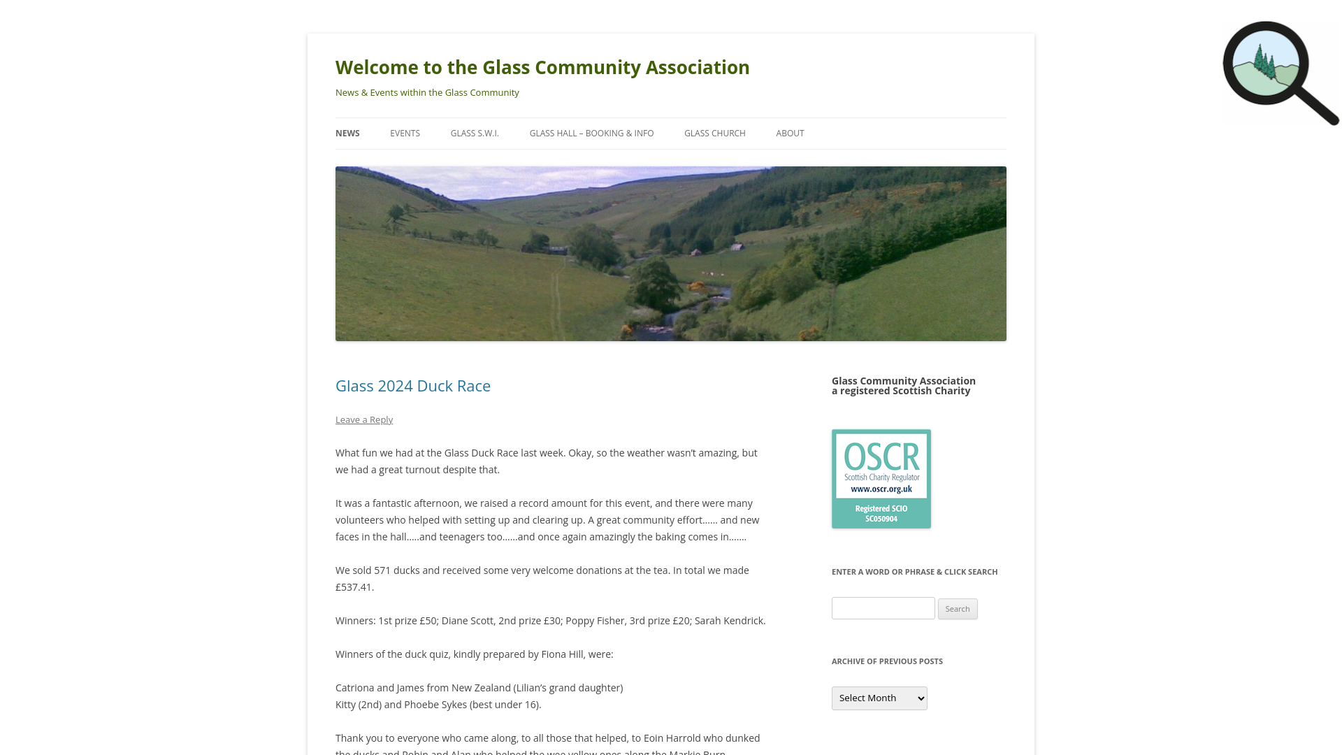 Website screenshot