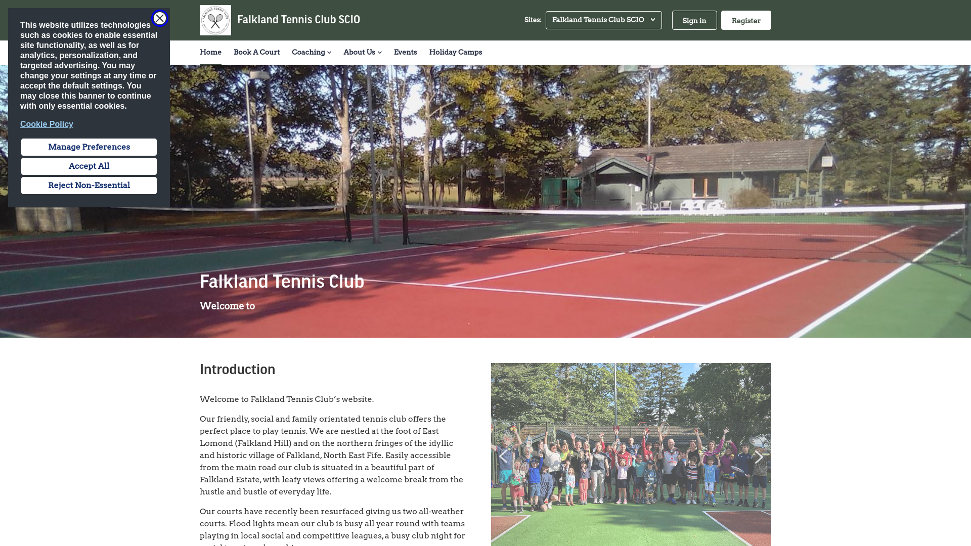 Website screenshot