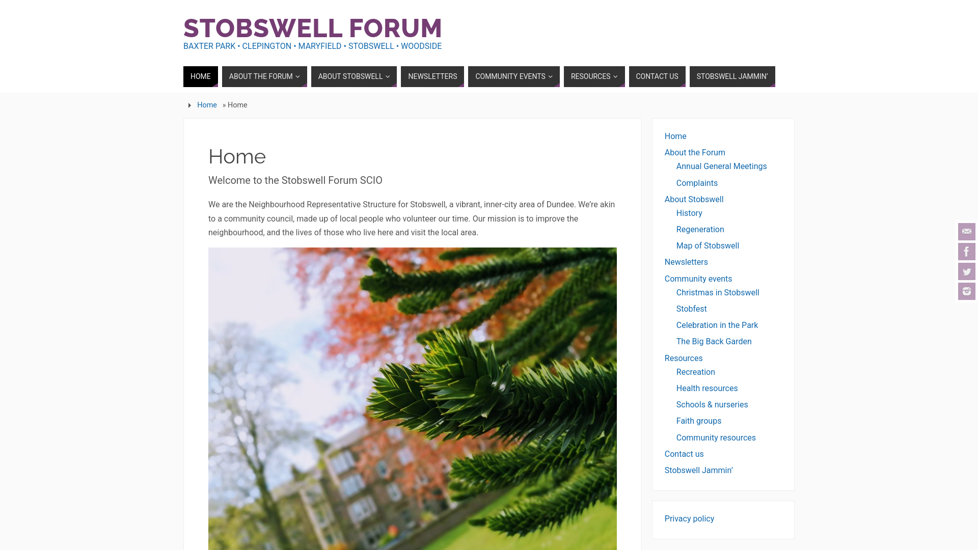 Website screenshot