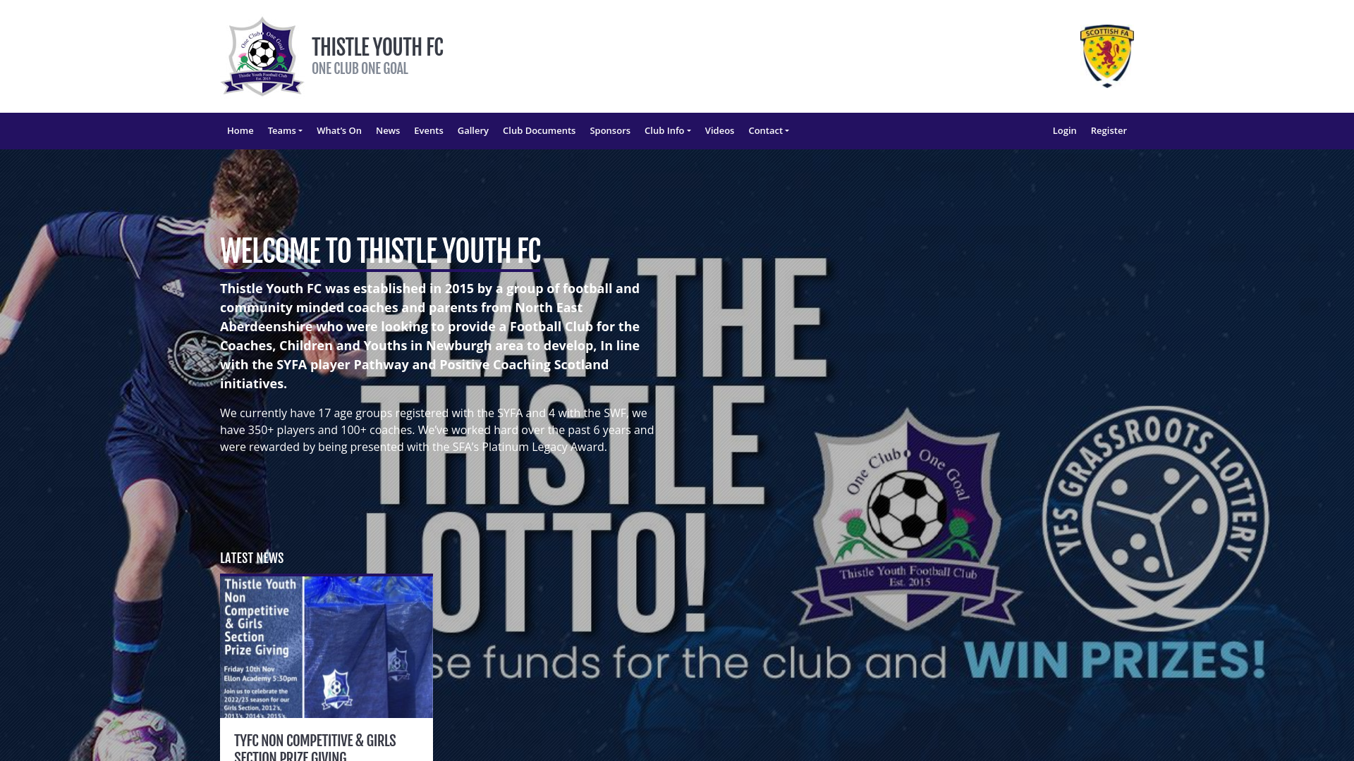 Website screenshot