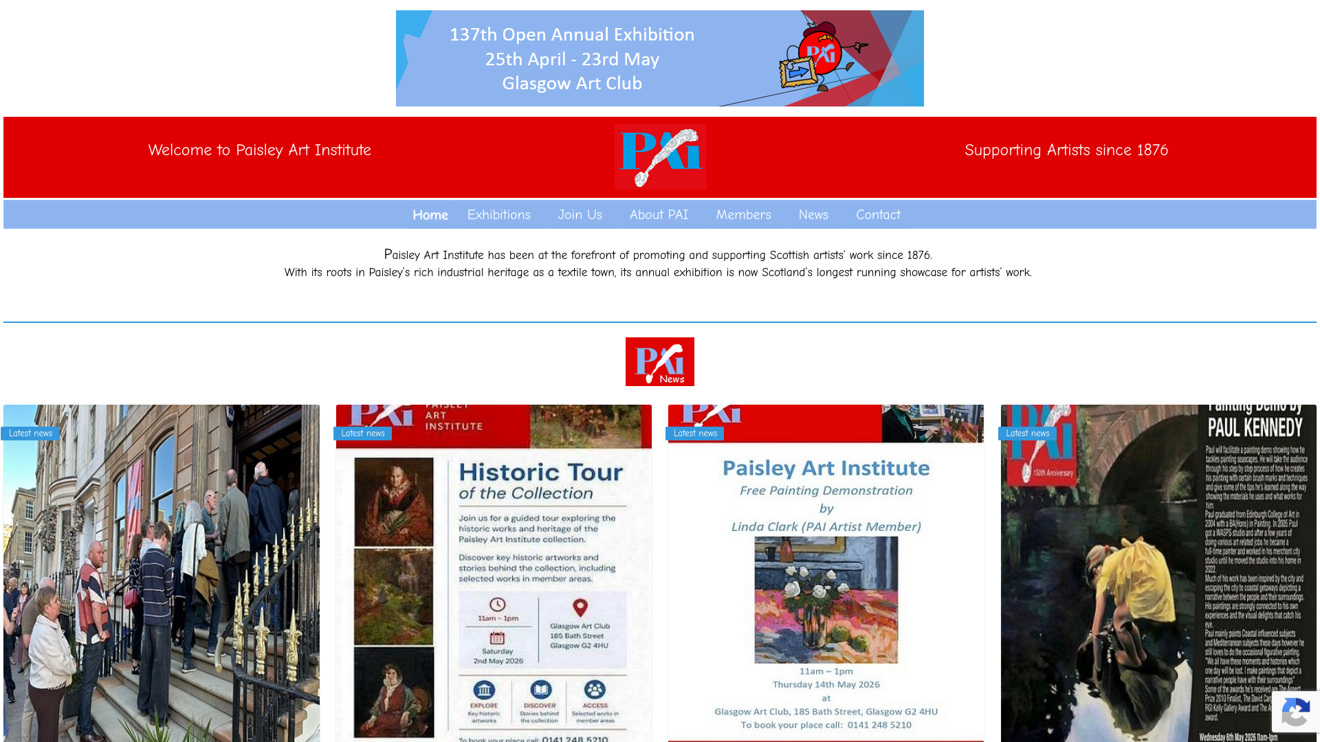 Website screenshot