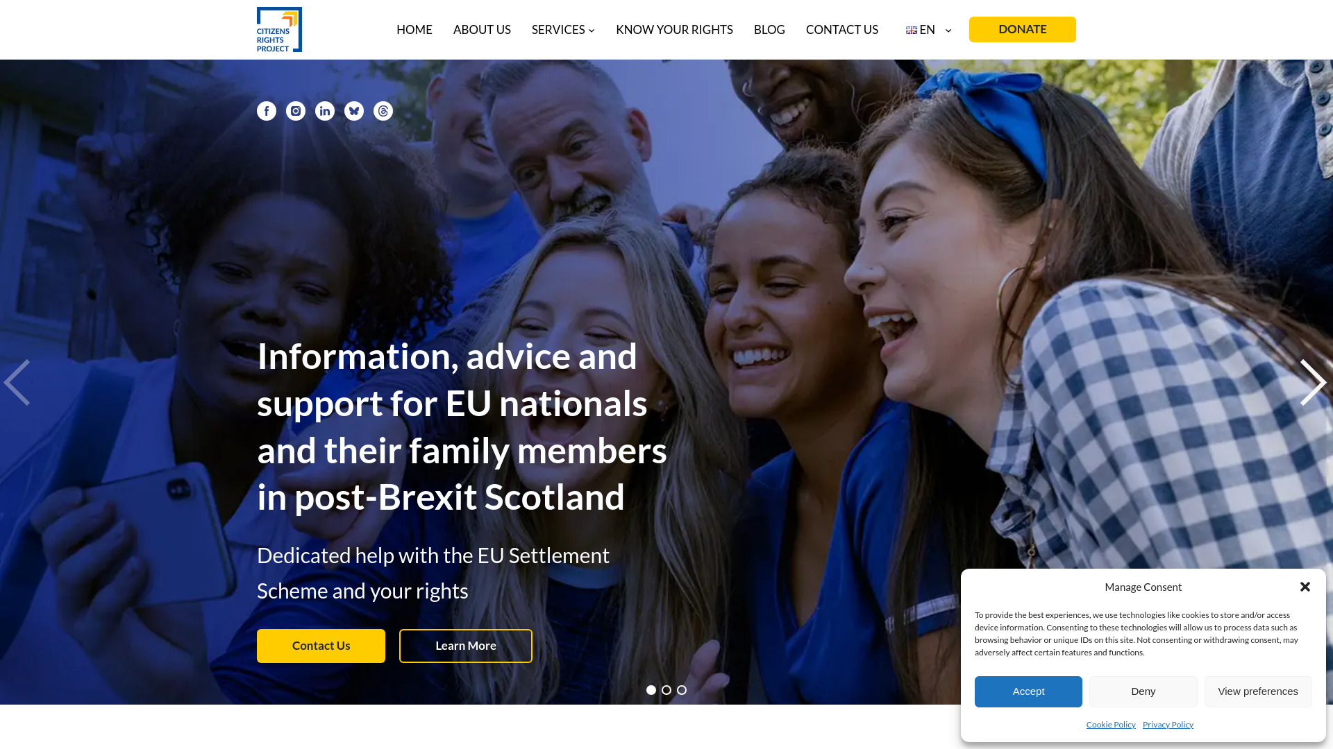 Website screenshot