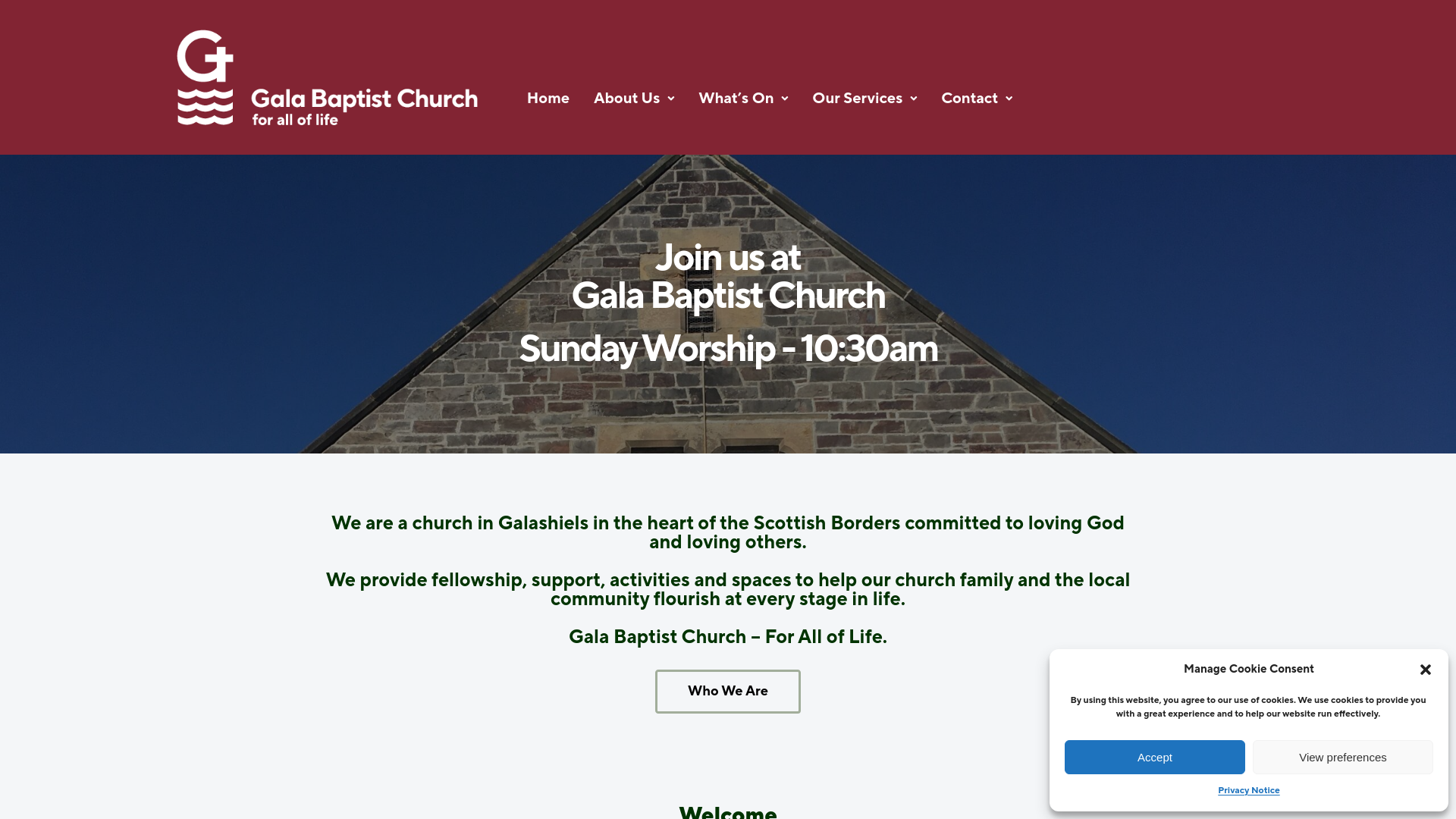 Website screenshot
