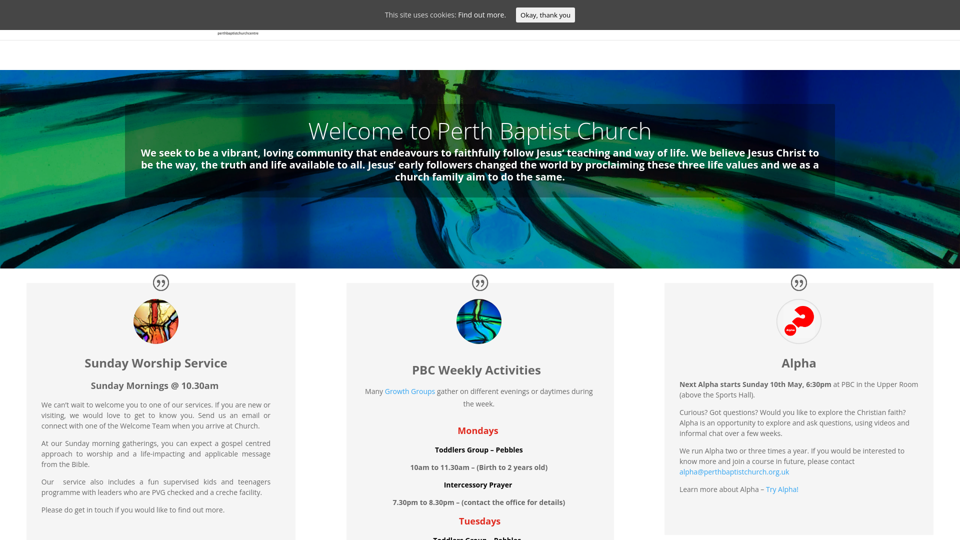 Website screenshot