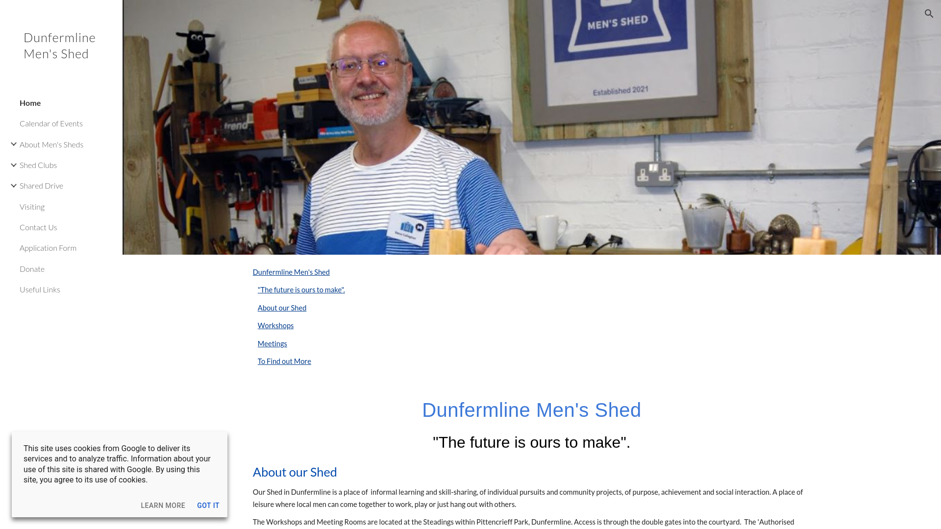 Website screenshot