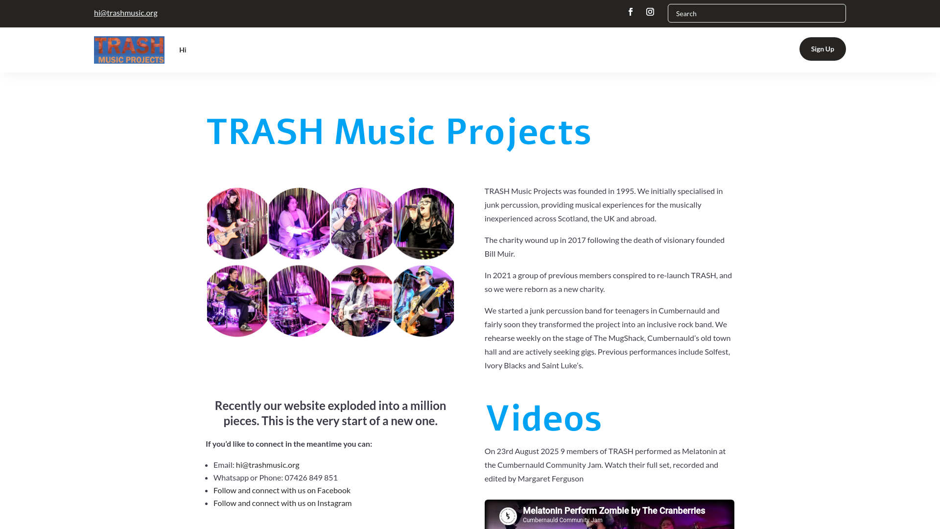 Website screenshot