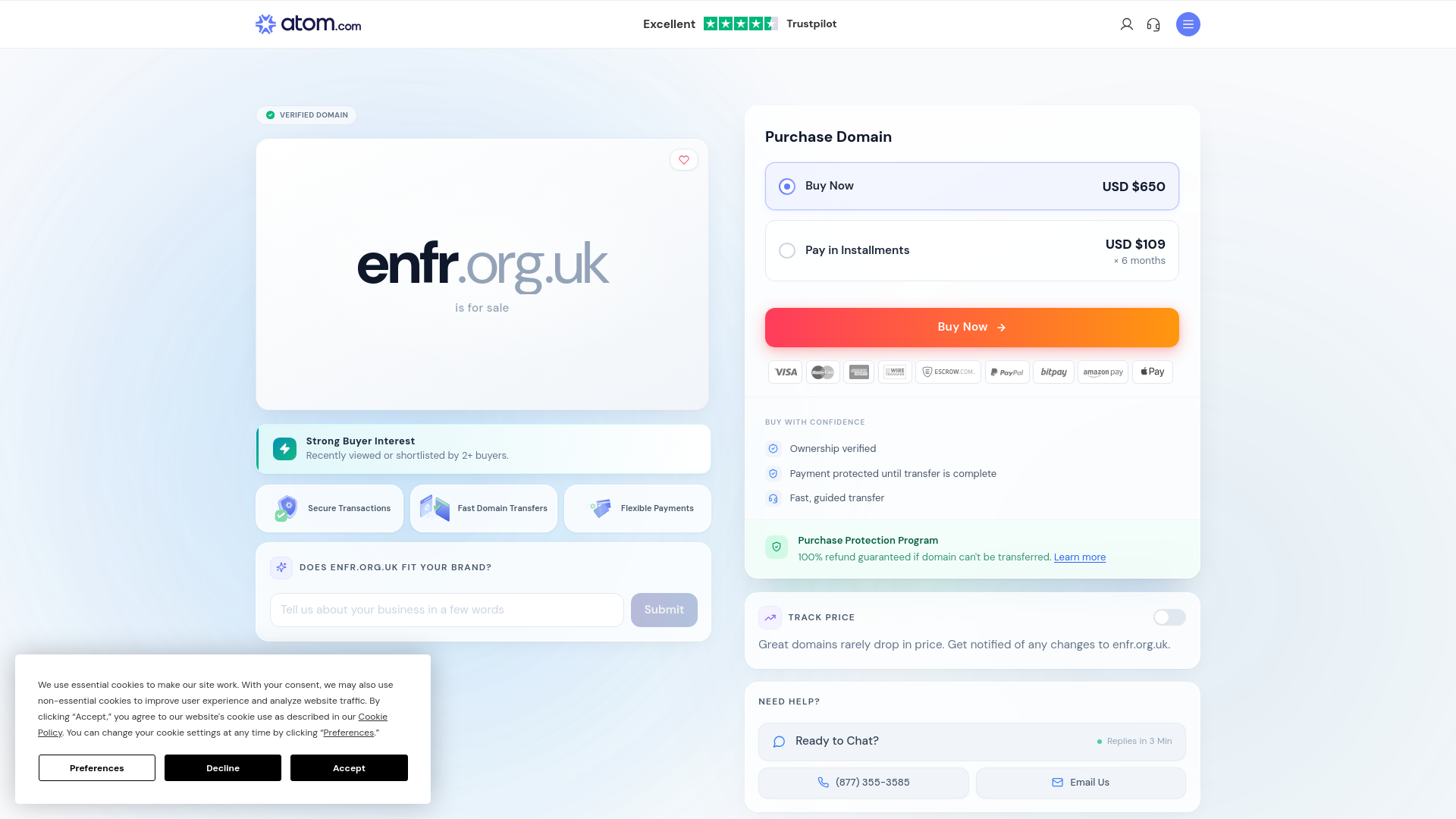 Website screenshot