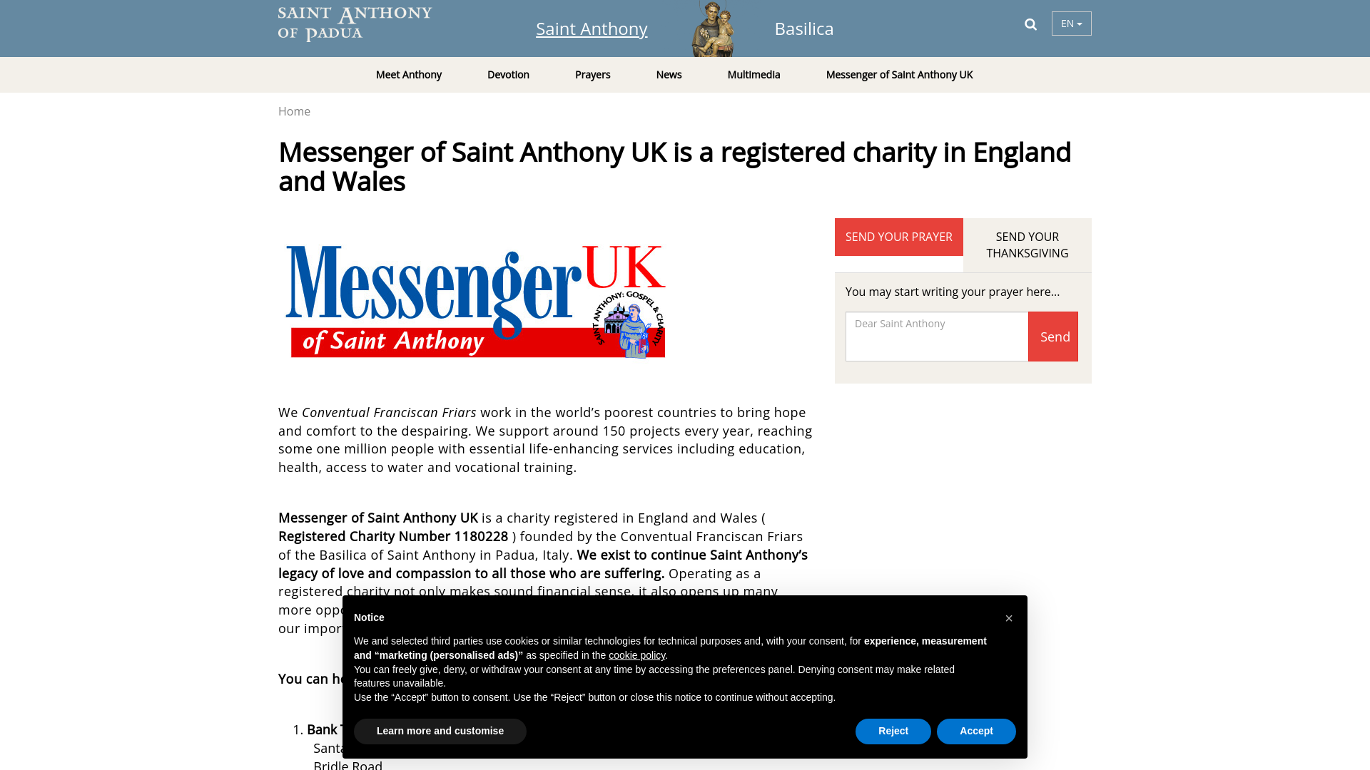 Website screenshot
