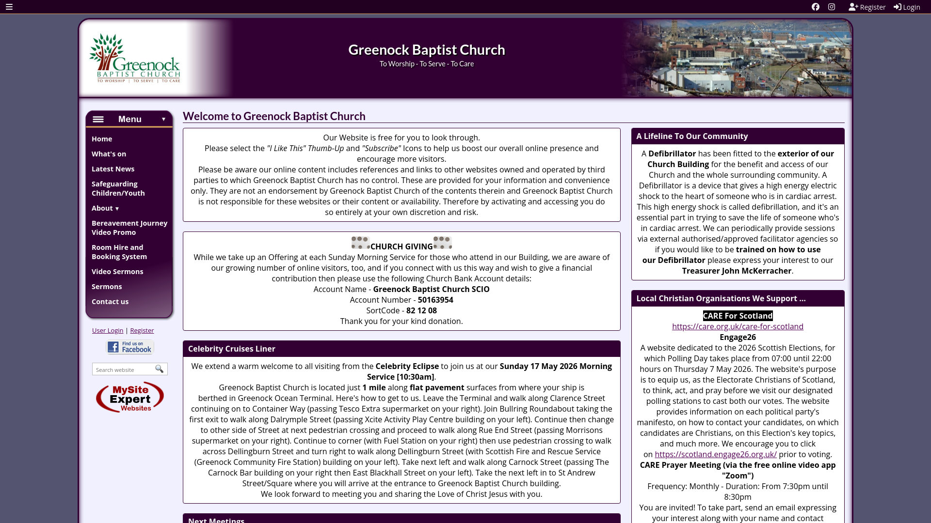 Website screenshot