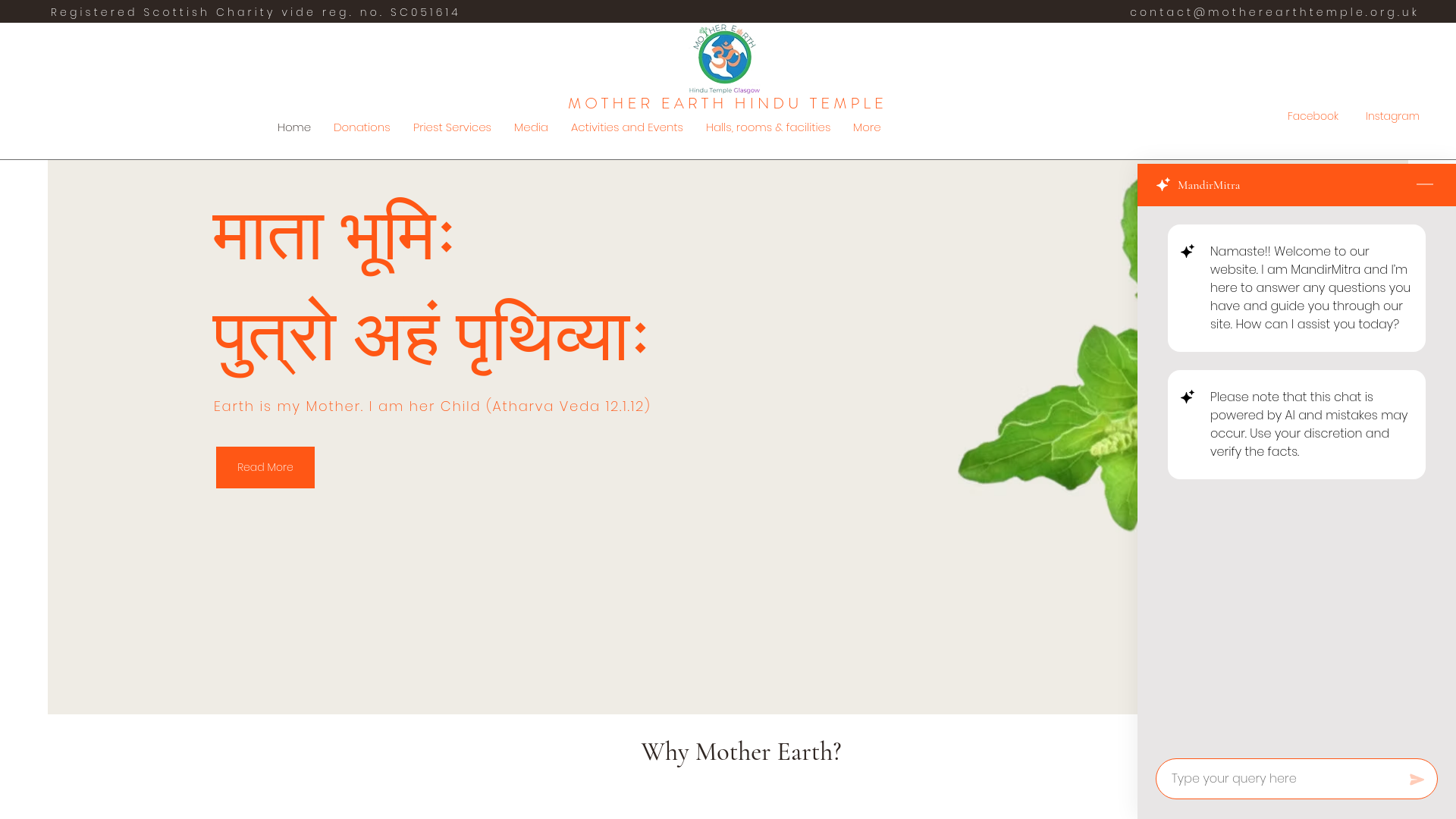 Website screenshot