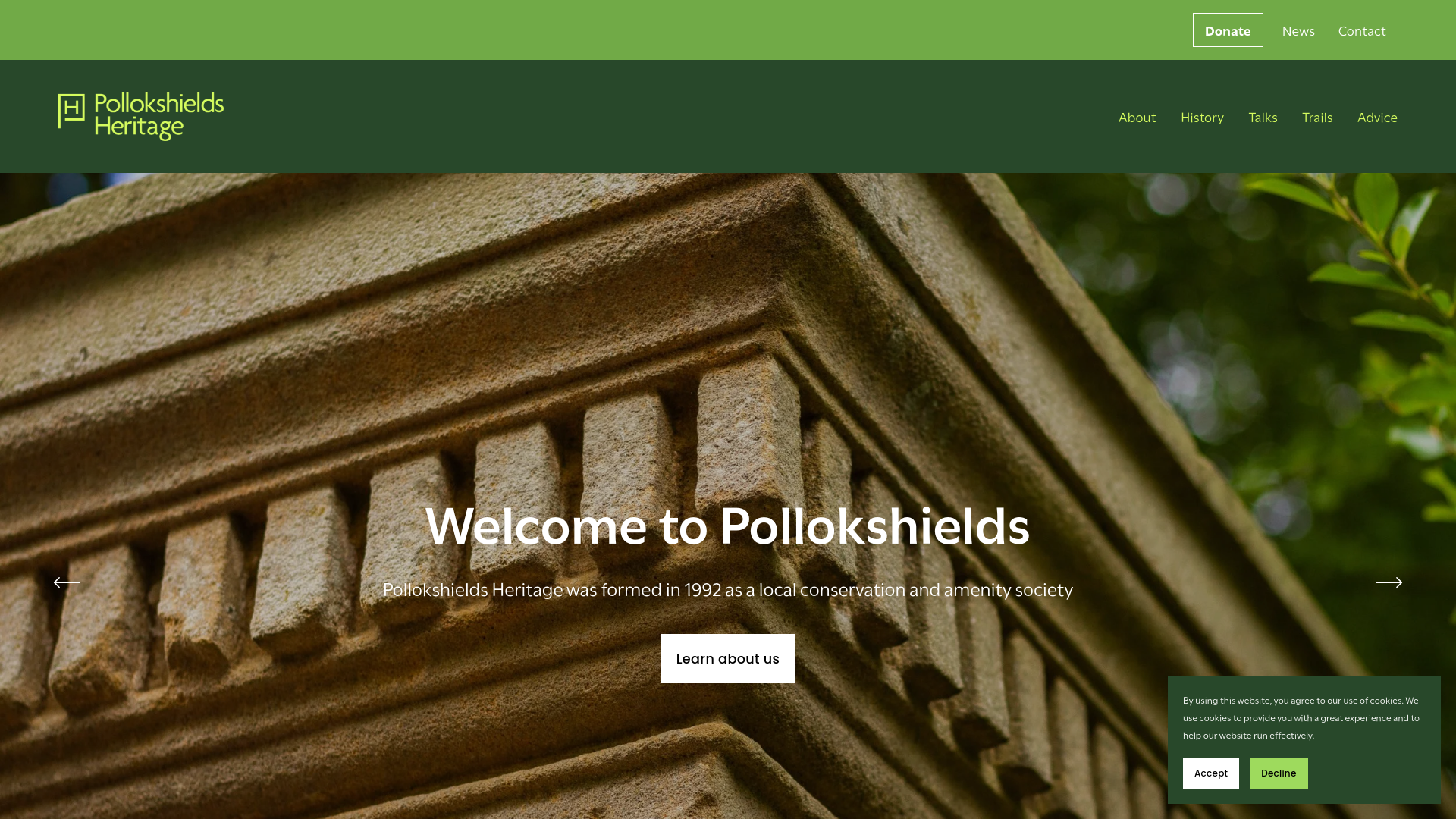 Website screenshot