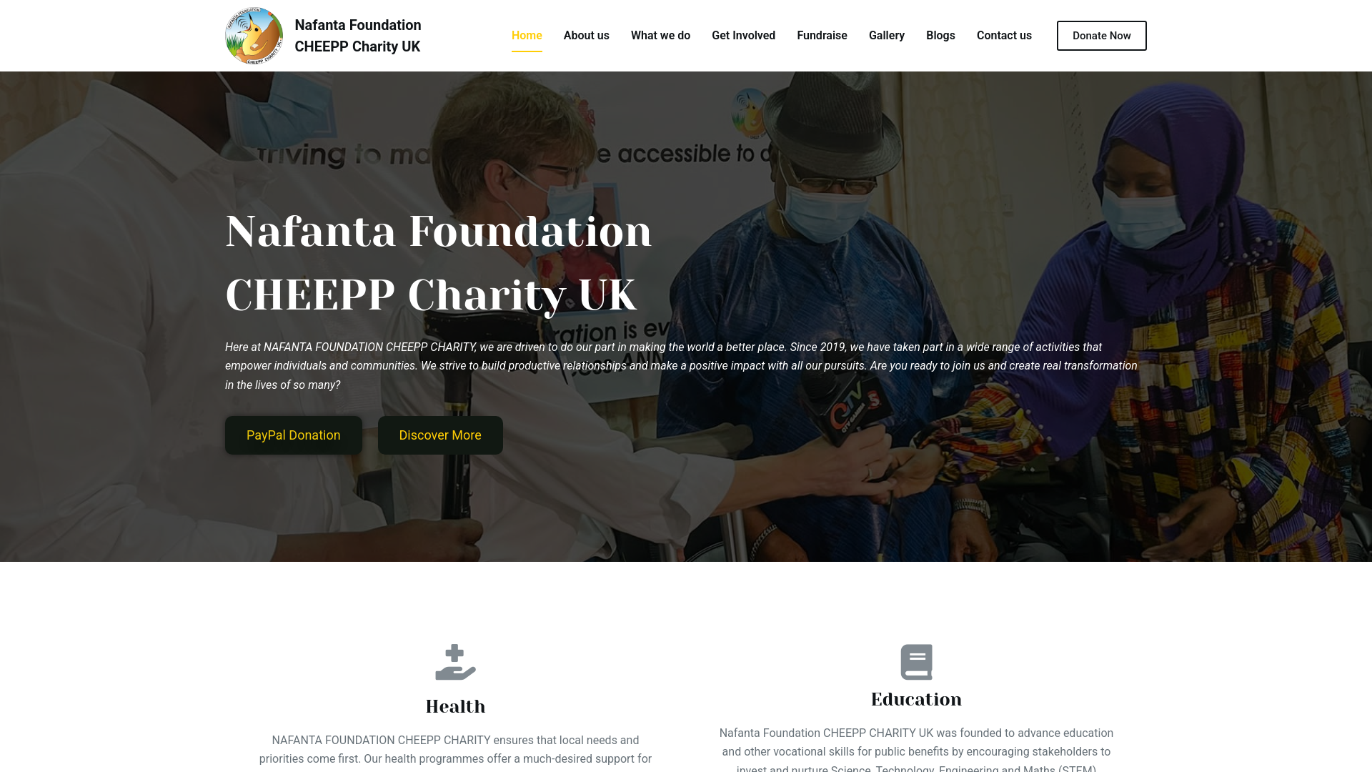 Website screenshot
