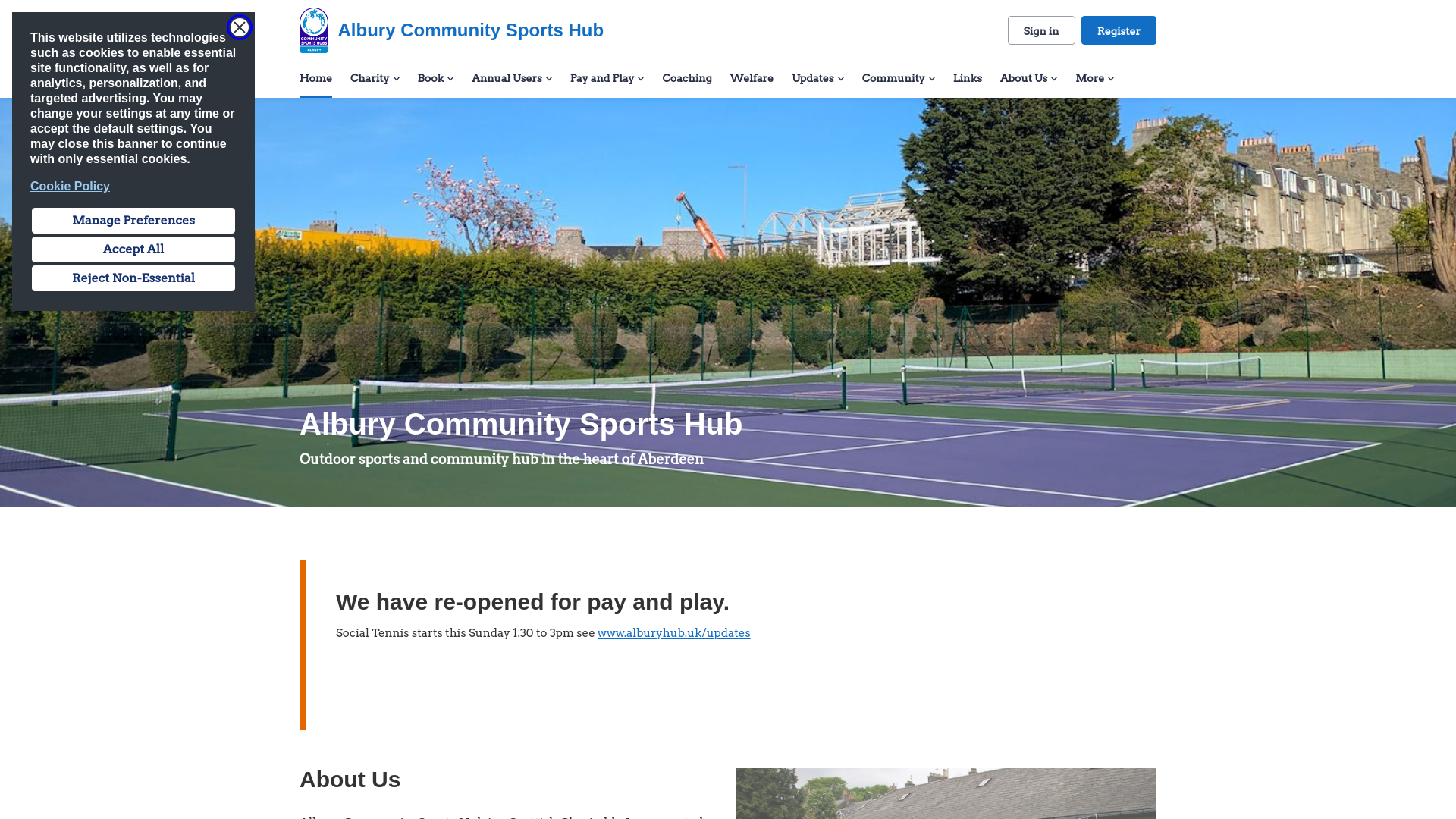 Website screenshot