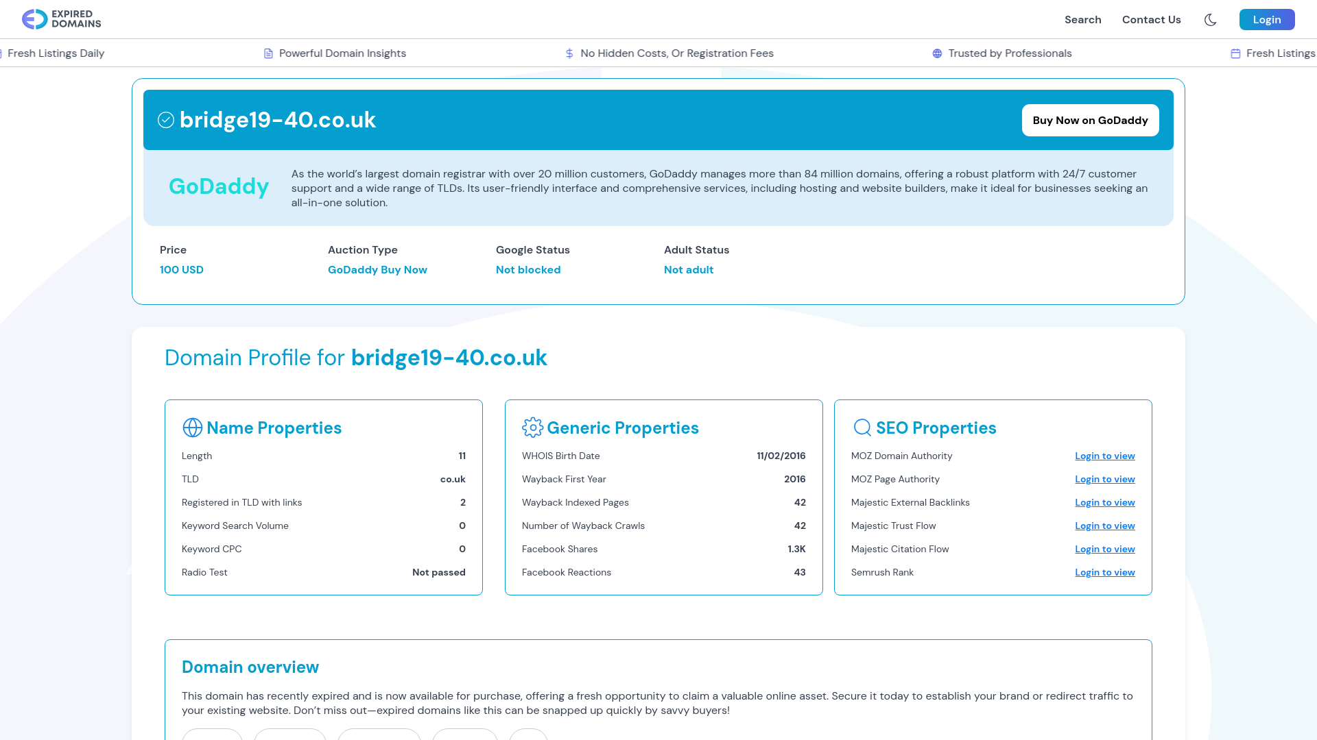 Website screenshot