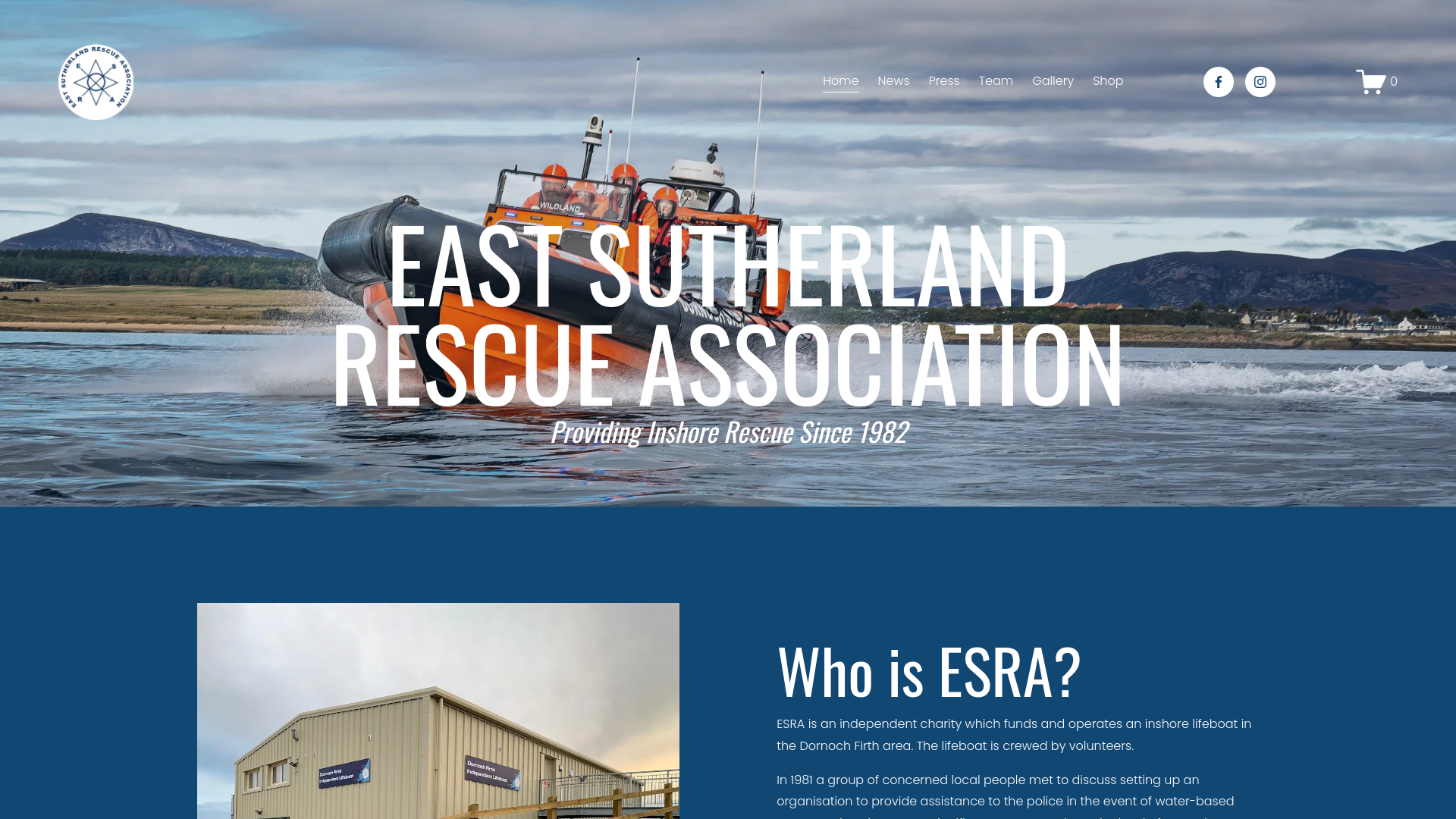 Website screenshot