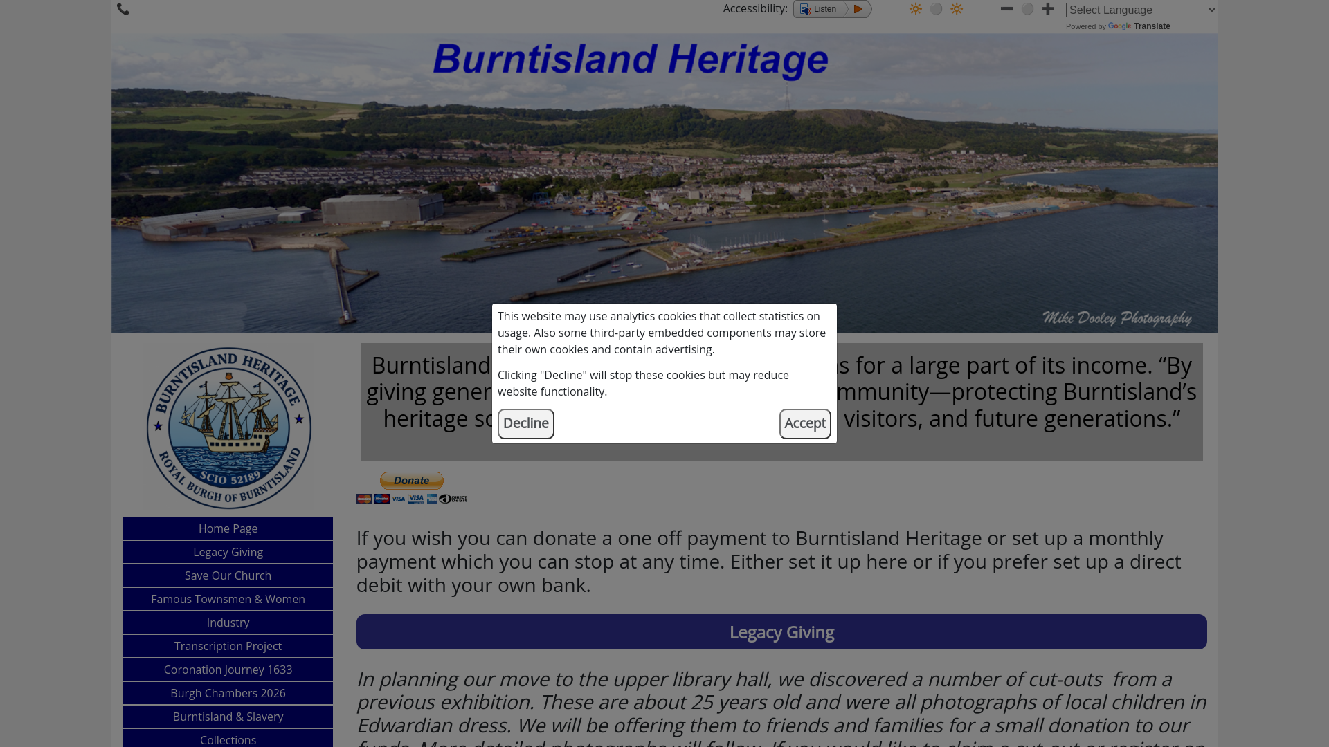 Website screenshot