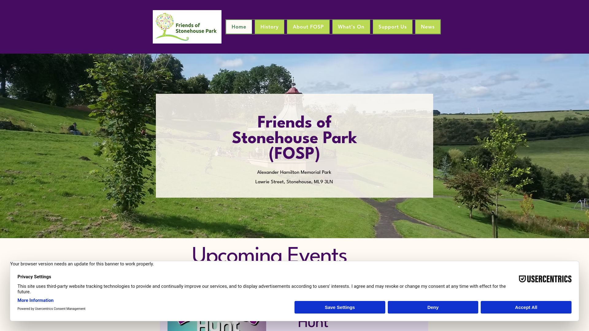 Website screenshot