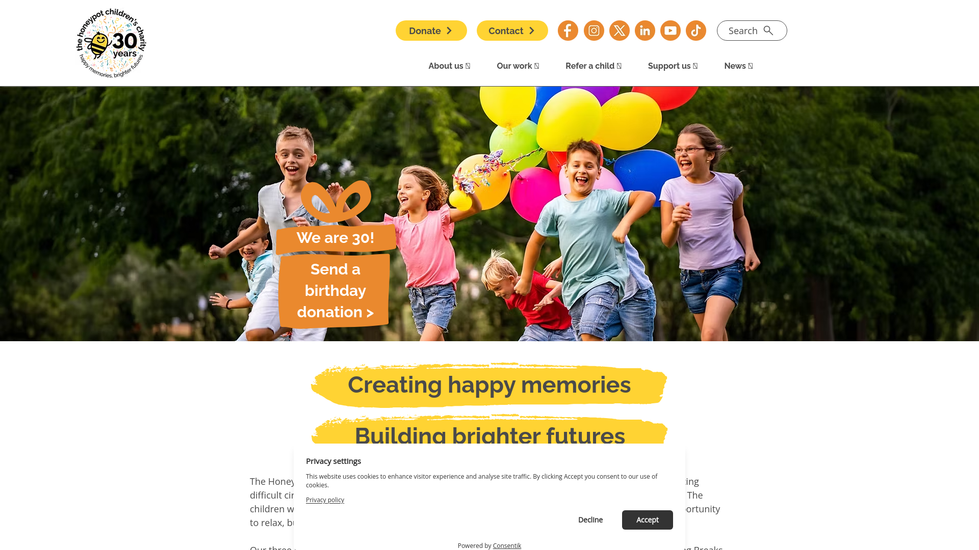 Website screenshot