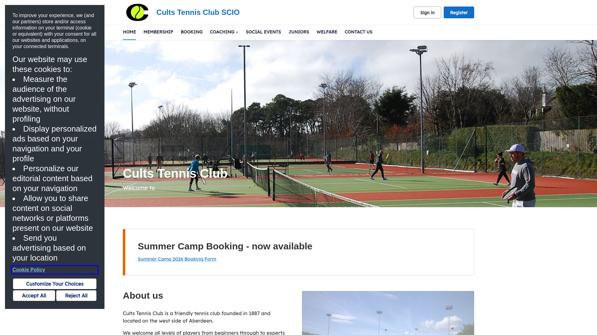 Website screenshot