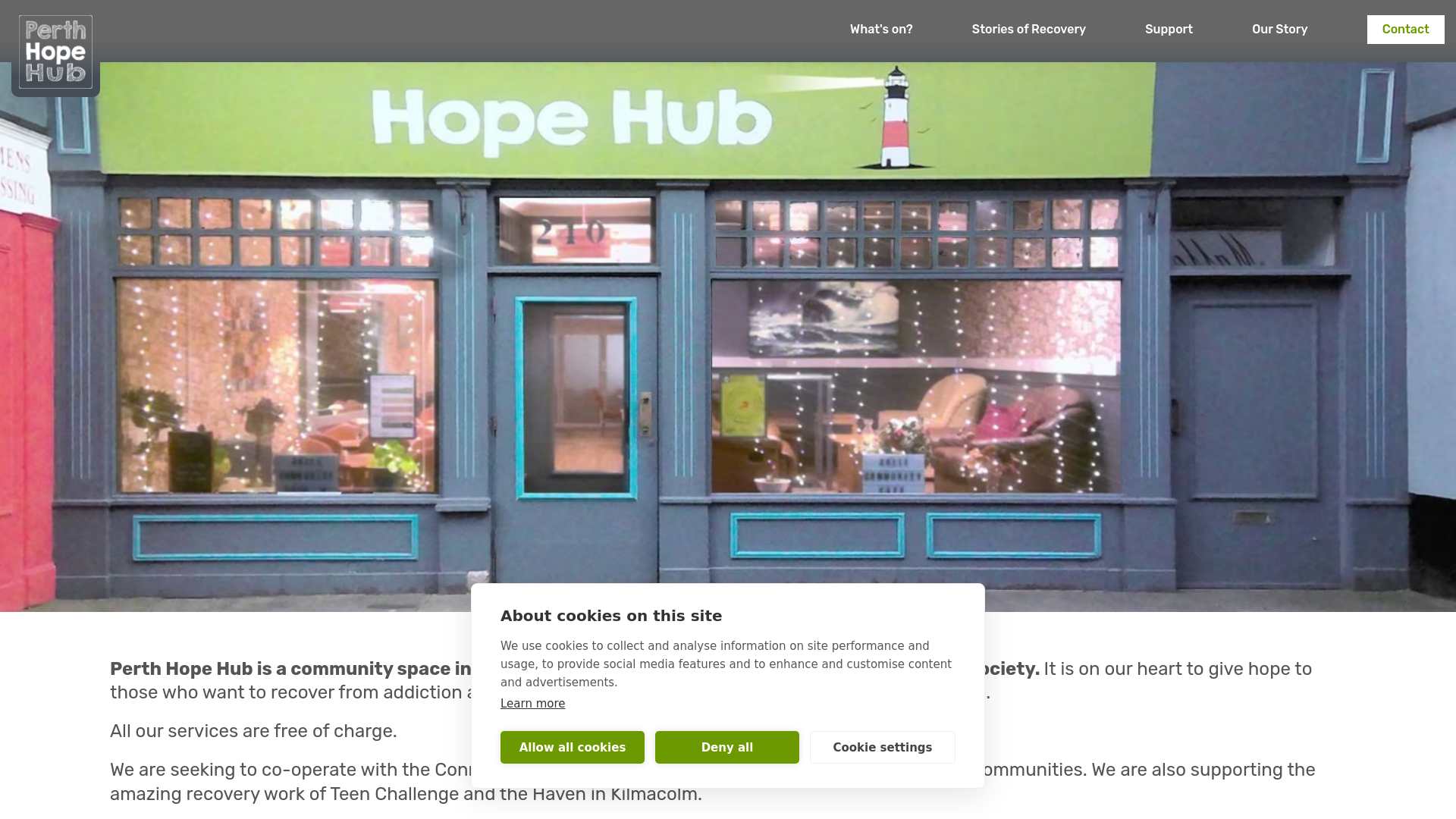 Website screenshot