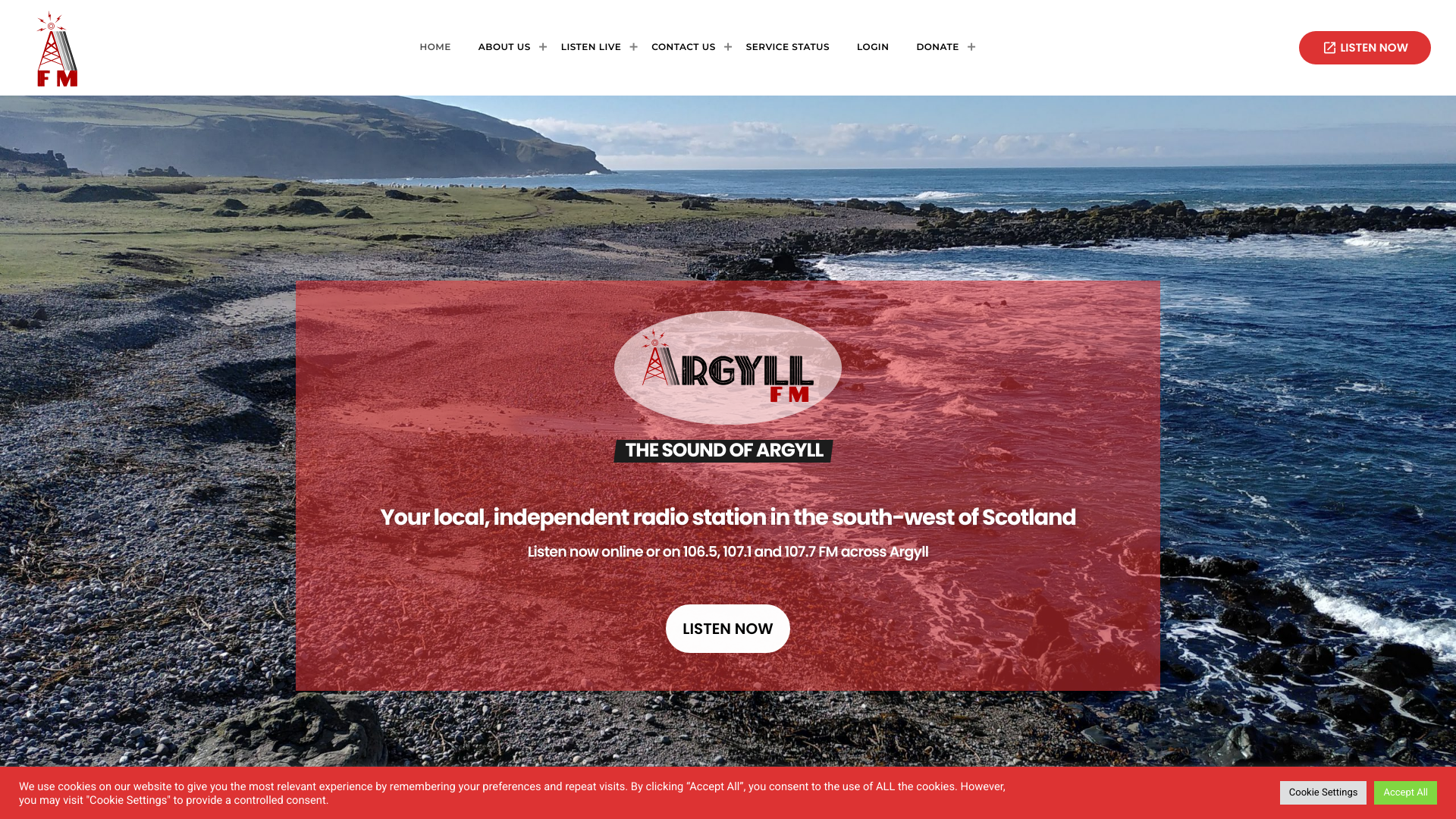 Website screenshot