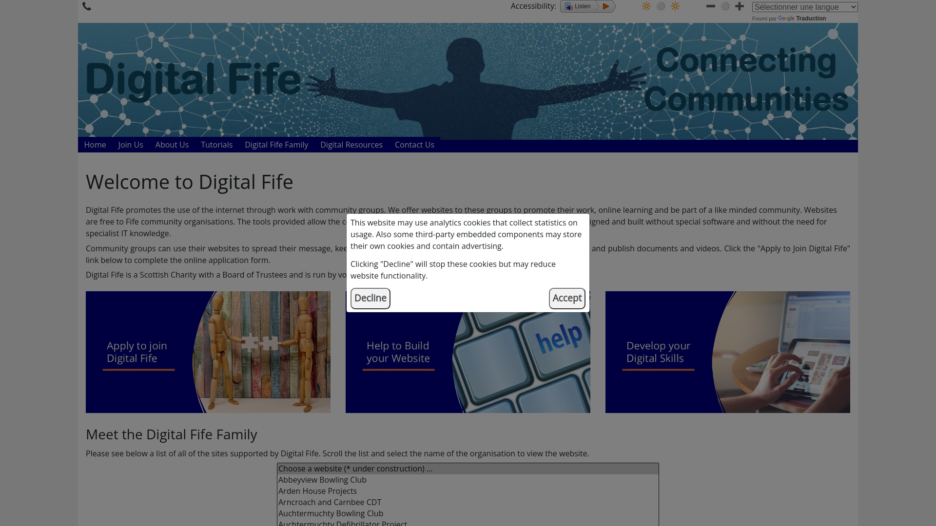 Website screenshot